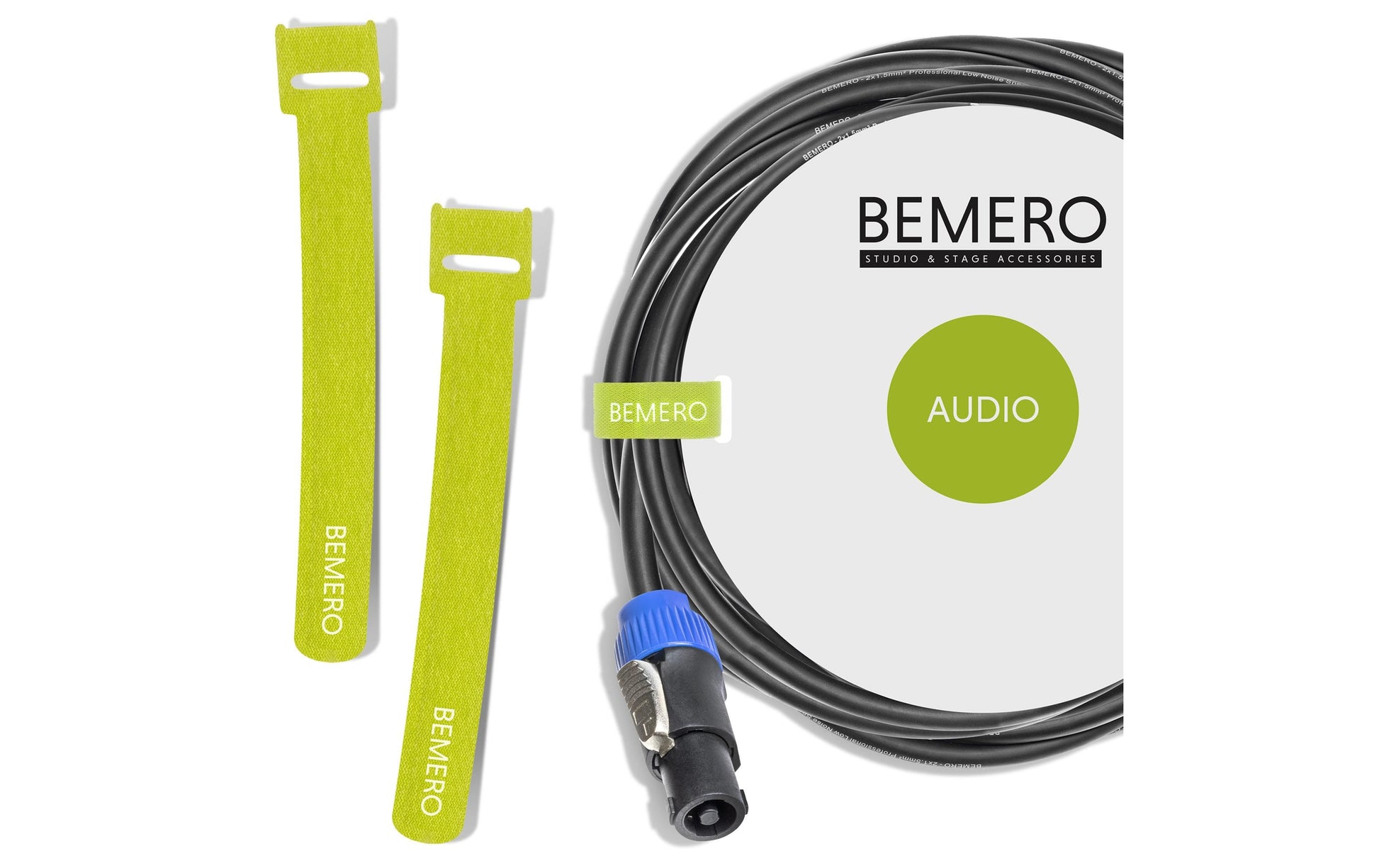 Bemero Audiokabel Speakon (NL4) auf Speakon (NL4) – 20 m, schwarz