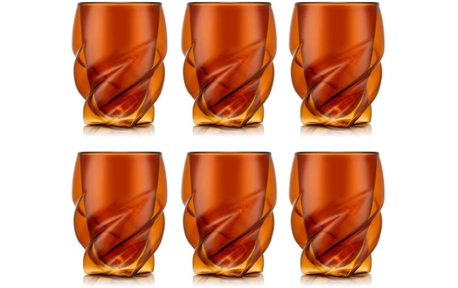 Bodum Pavina Paris Doppelwandglas – 0,27 l, Borosilikatglas, Rot, Doppelwandig, 6 Stück