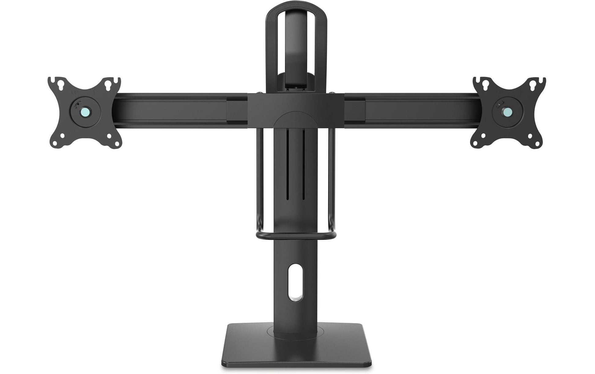 PureMounts – Monitorhalterung, Dual, bis 32", VESA 75 × 75 mm, 25 kg, neigbar, schwarz