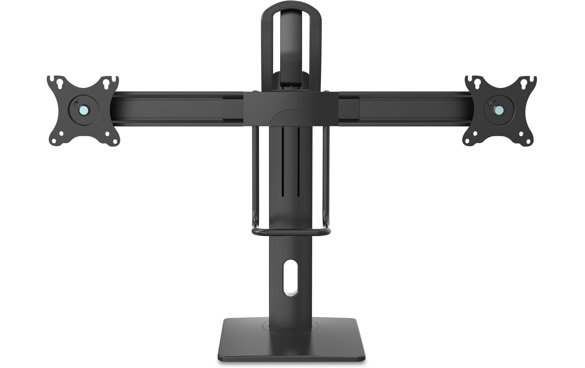 PureMounts – Monitorhalterung, Dual, bis 32", VESA 75 × 75 mm, 25 kg, neigbar, schwarz