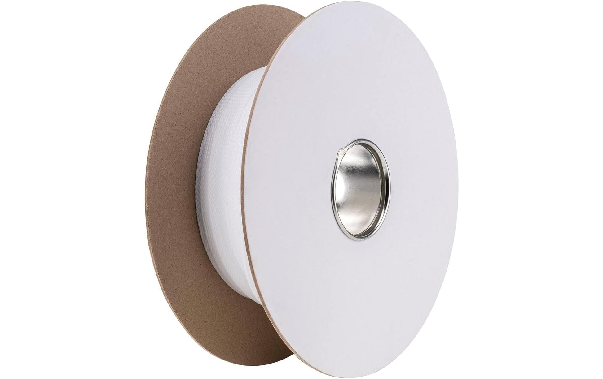 Puremounts Kabelschlauch, Ø 20 mm × 50 m, Polyester, Klettverschluss – Weiss