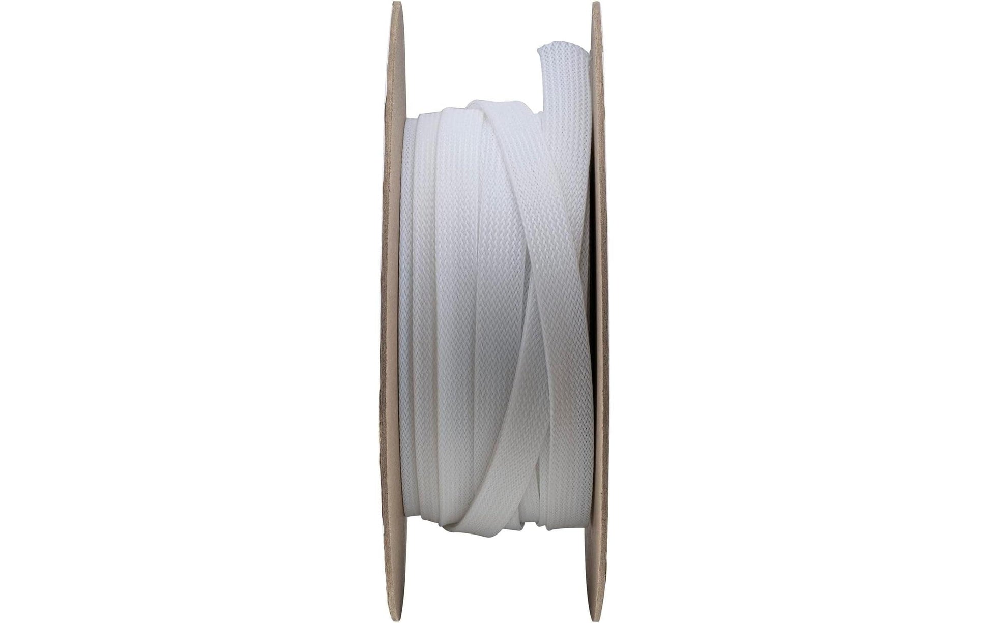 Puremounts Kabelschlauch, Ø 20 mm × 50 m, Polyester, Klettverschluss – Weiss