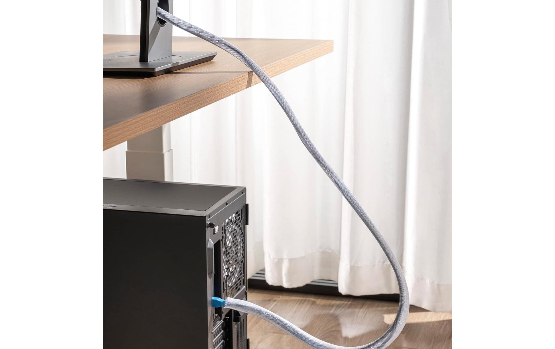Puremounts Kabelschlauch – Ø 20 mm – 1,8 m – Polyester – Weiss