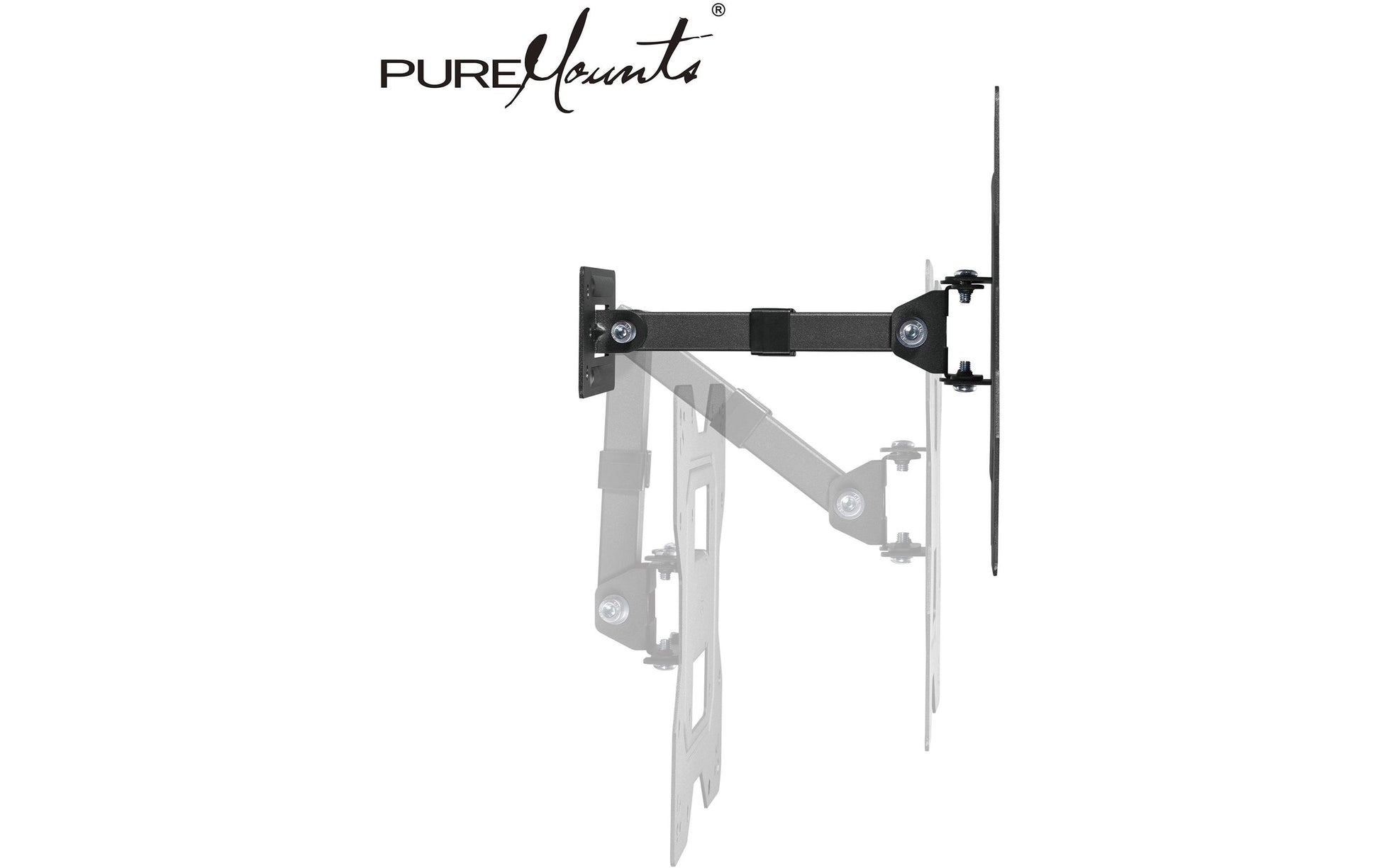 PureMounts Wandhalterung – Neigbar – 27" – VESA 200×100 – bis 30 kg – Schwarz