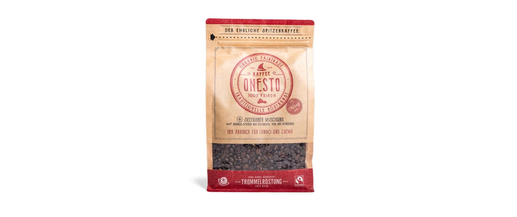 Onesto Kaffeebohnen – Café Crème, Bio, 100% Arabica, 1 kg