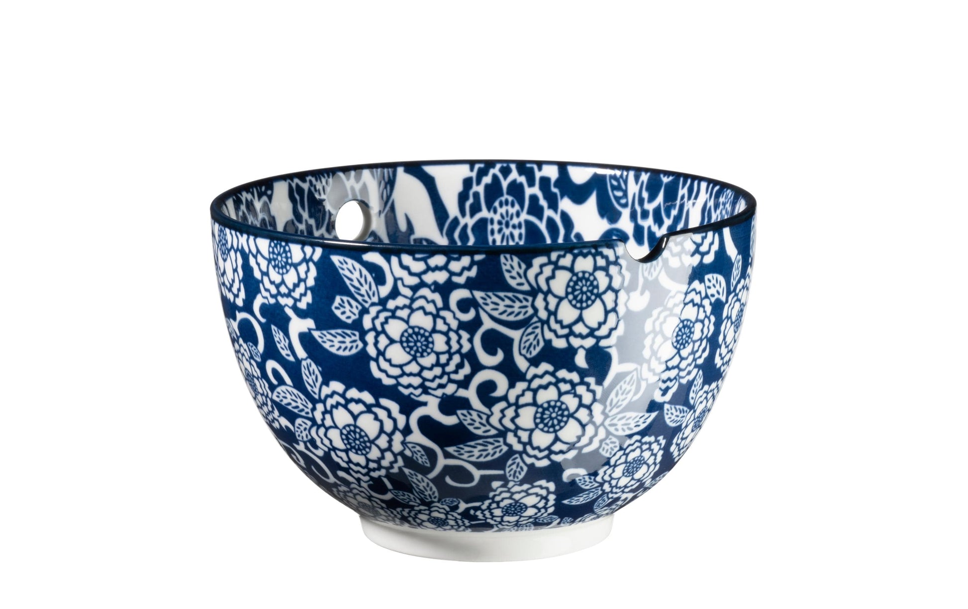 Mäser Schüssel Culinary Delight – 6er Set, Ø 15,0 cm, Porzellan, Weiss/Blau, spülmaschinenfest
