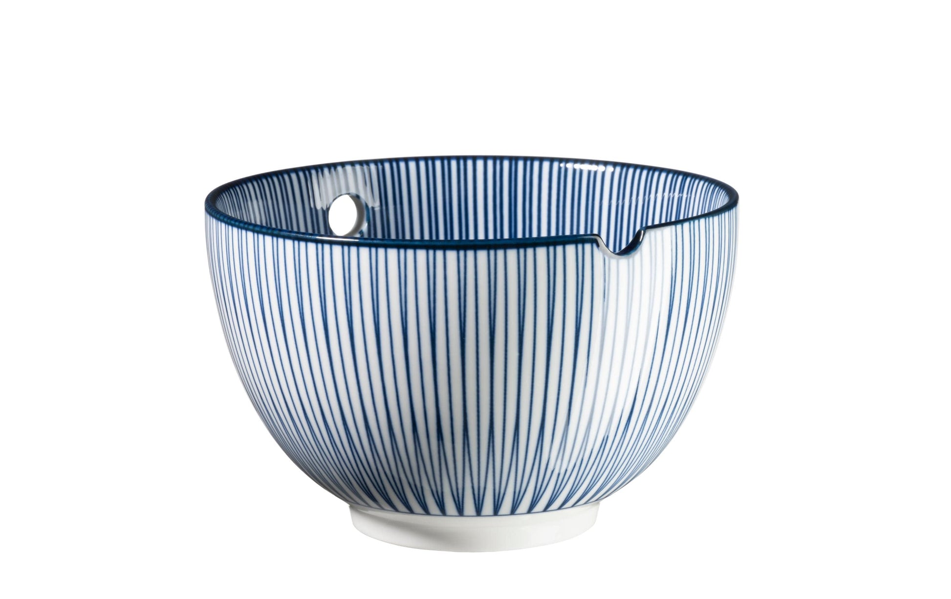Mäser Schale – 6er Set, Ø 15 cm, Porzellan, Weiss/Blau, spülmaschinenfest, mikrowellengeeignet