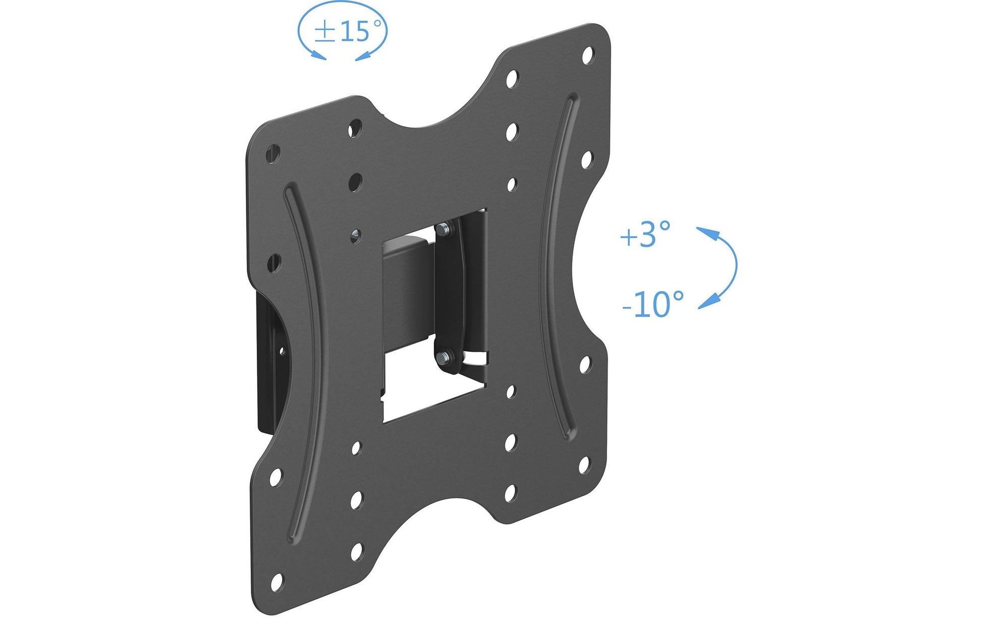 PureMounts Wandhalterung – Neigbar – 23–42" – VESA 200×200 – bis 30 kg, Schwarz