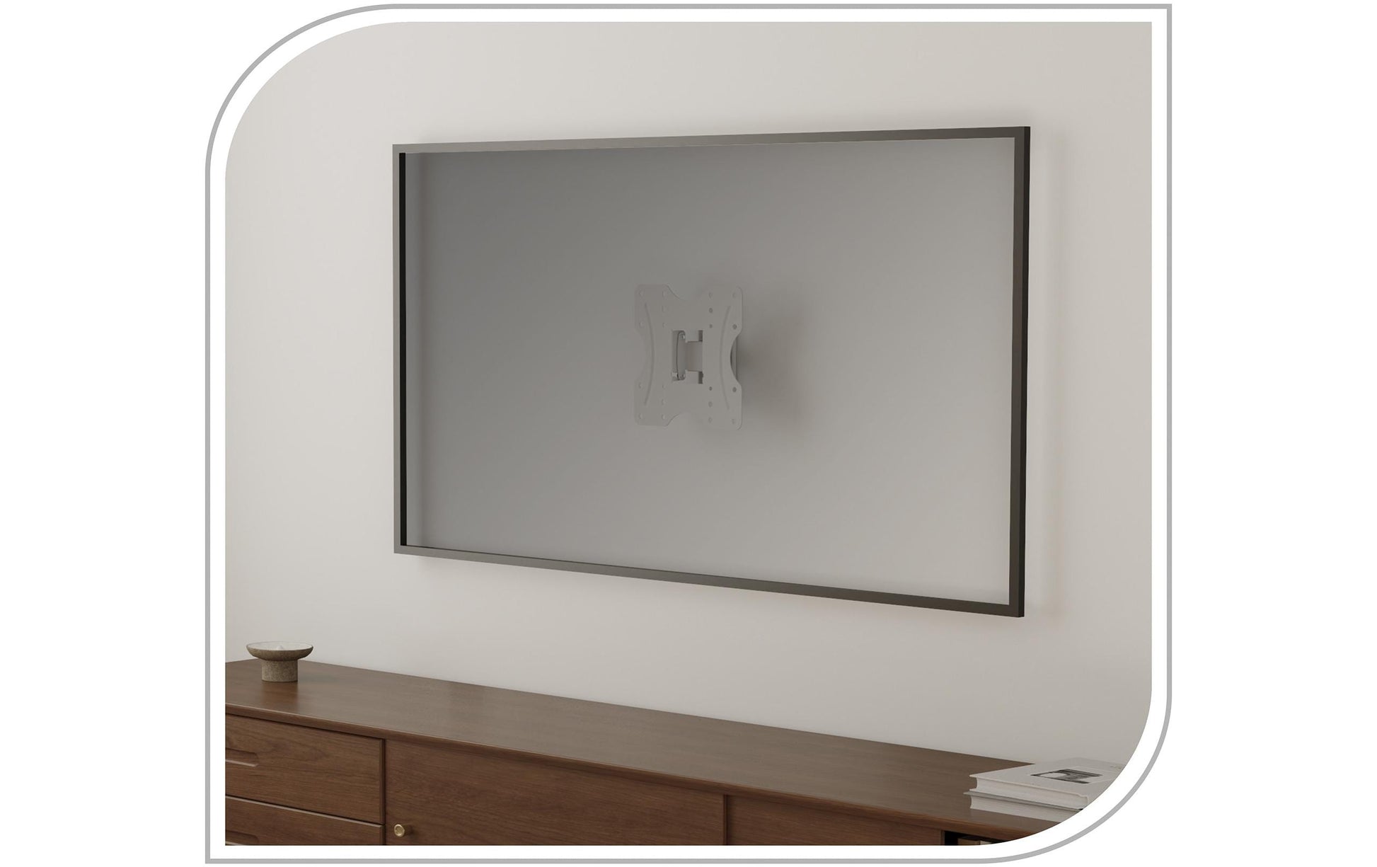 PureMounts – Wandhalterung, neigbar, für 37", VESA 100×100, bis 30 kg, weiss
