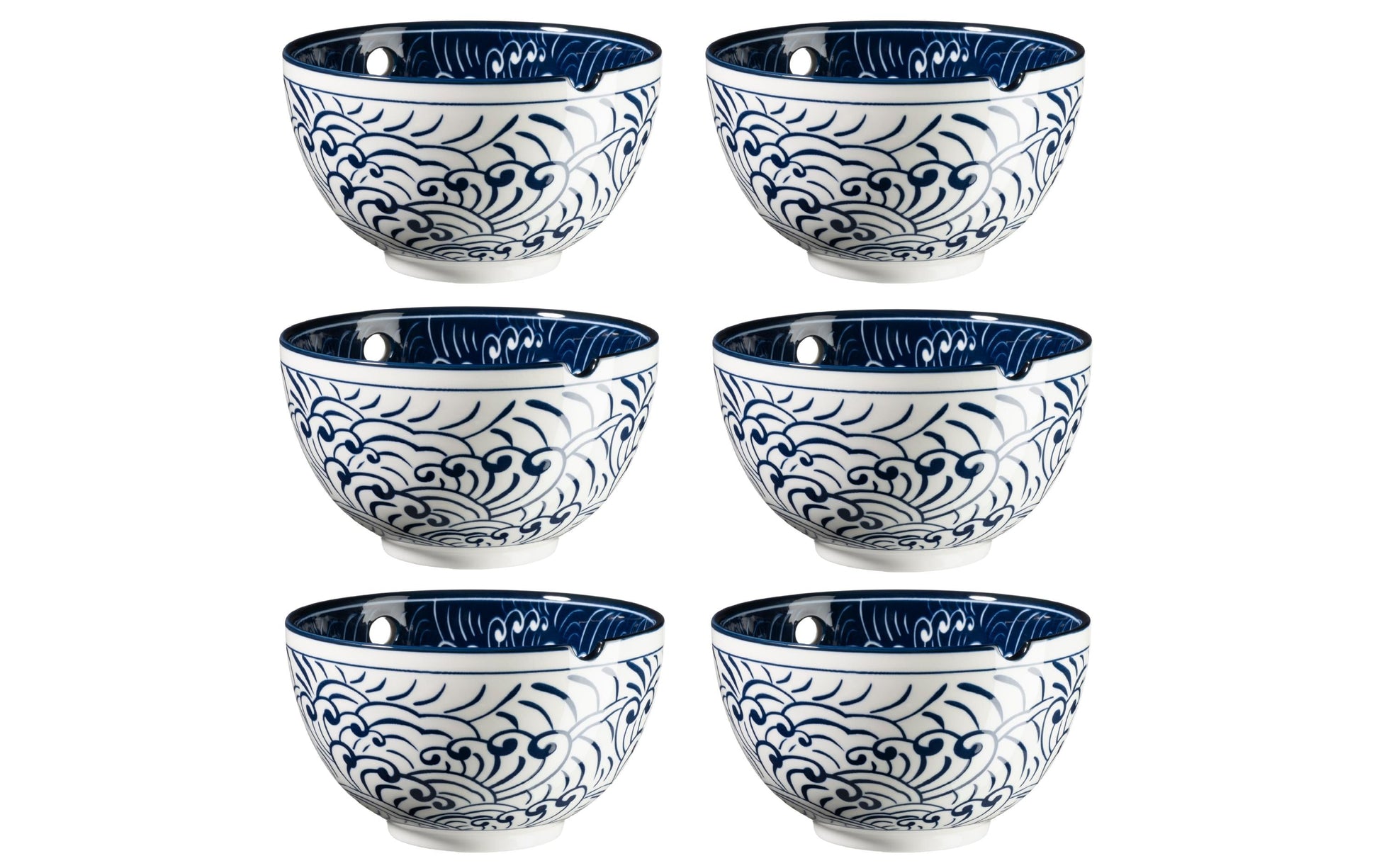 Mäser Schüssel Culinary Delight – 6er Set, Ø 15 cm, Porzellan, Weiss, spülmaschinenfest, mikrowellengeeignet