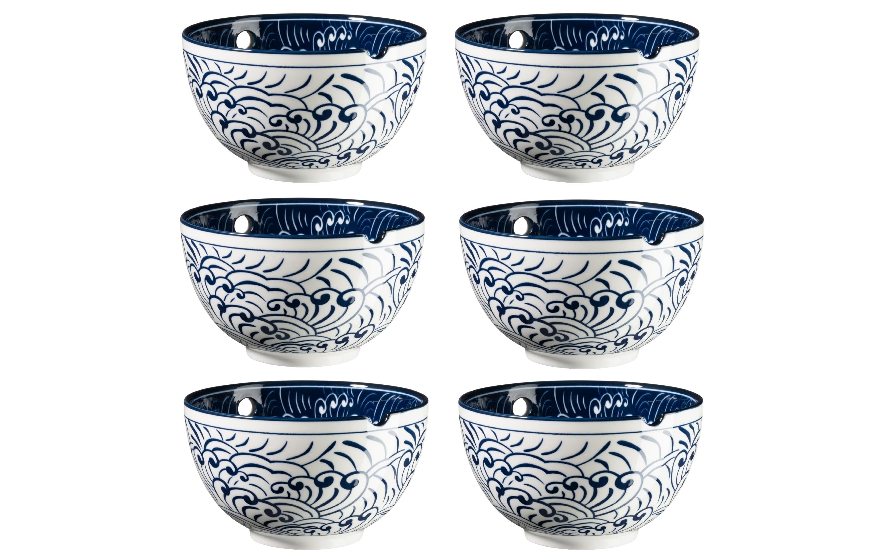 Mäser Schüssel Culinary Delight – 6er Set, Ø 15 cm, Porzellan, Weiss, spülmaschinenfest, mikrowellengeeignet