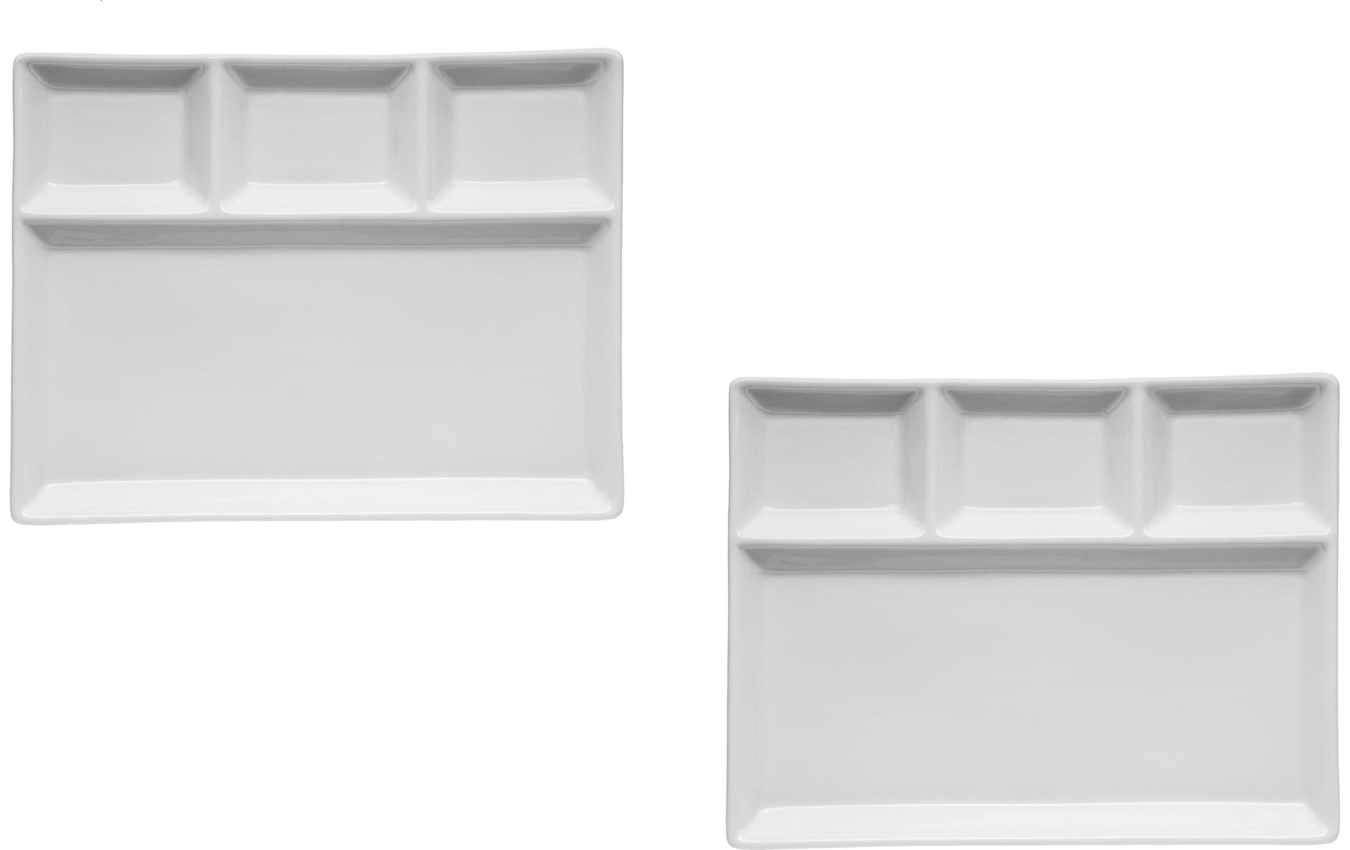 Mäser Fonduetellerset – 2er Set, Ø 19,5 cm, Keramik, Weiss