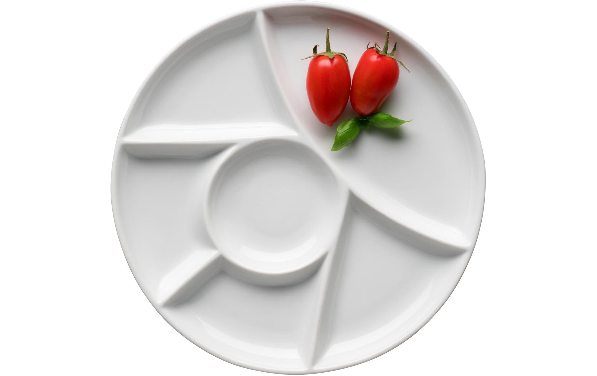 Mäser Fonduetellerset – 2er Set, Ø 22 cm, Keramik, Weiss