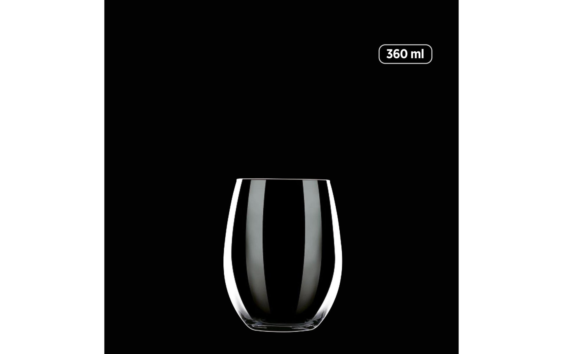 Mäser Wasserglas IL PREMIO – 6er Set, 360 ml, Ø 8,1 cm, H 10,2 cm, Kristallglas, Transparent, spülmaschinenfest
