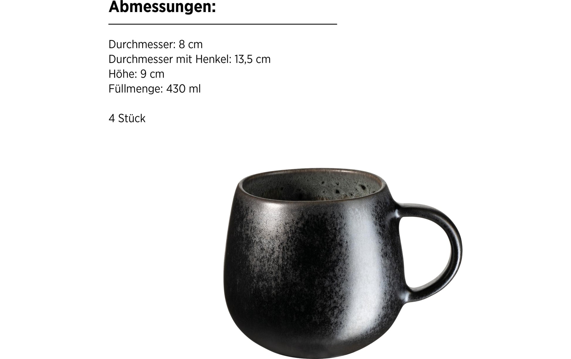 Mäser Carellia Frühstücks- & Dessertteller – 12-teiliges Set, Steinzeug, spülmaschinenfest, mikrowellengeeignet