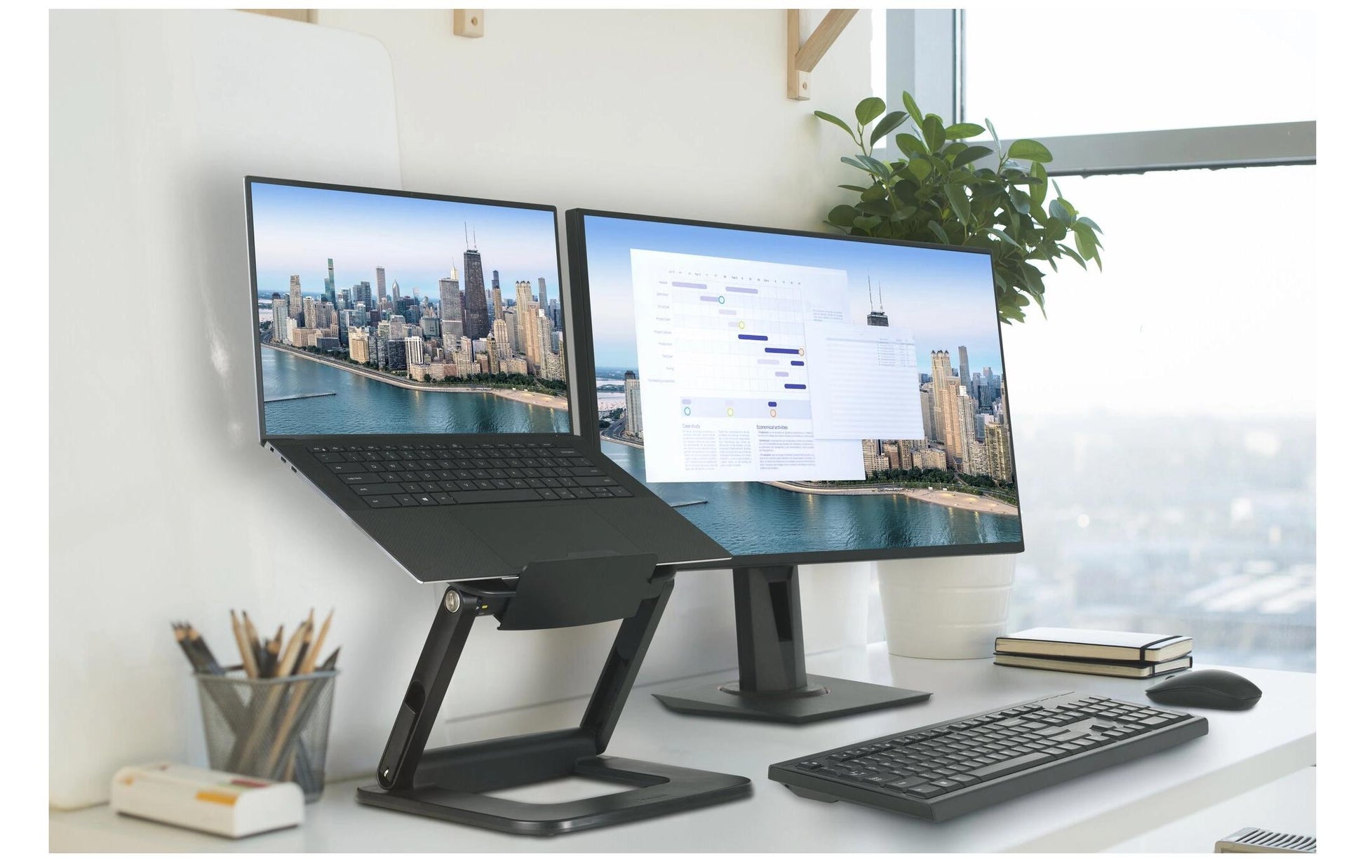 Kensington Laptop-Ständer – für Notebooks bis 16", 3 kg, höhenverstellbar – Schwarz