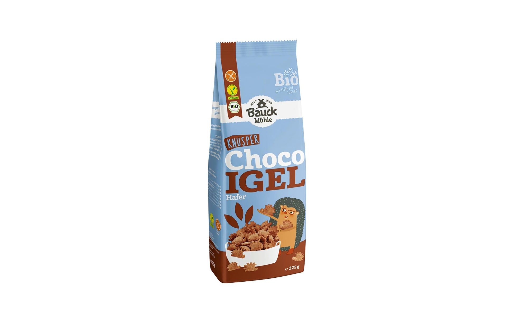 Bauck Mühle Müesli Choco Igel Hafer – Bio, glutenfrei – 225 g