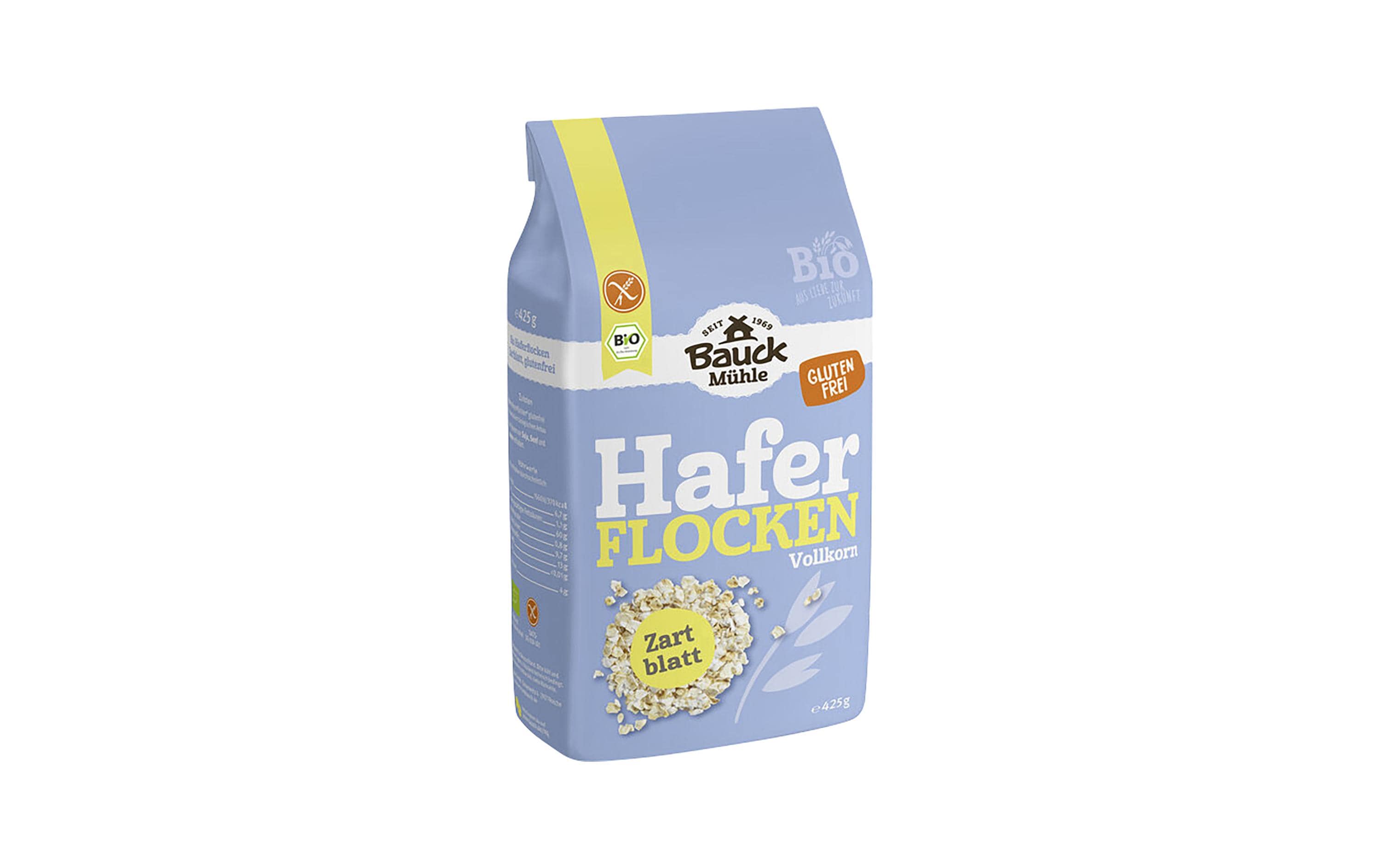 Bauck Mühle Haferflocken Zartblatt – Bio, Vollkorn – 425 g