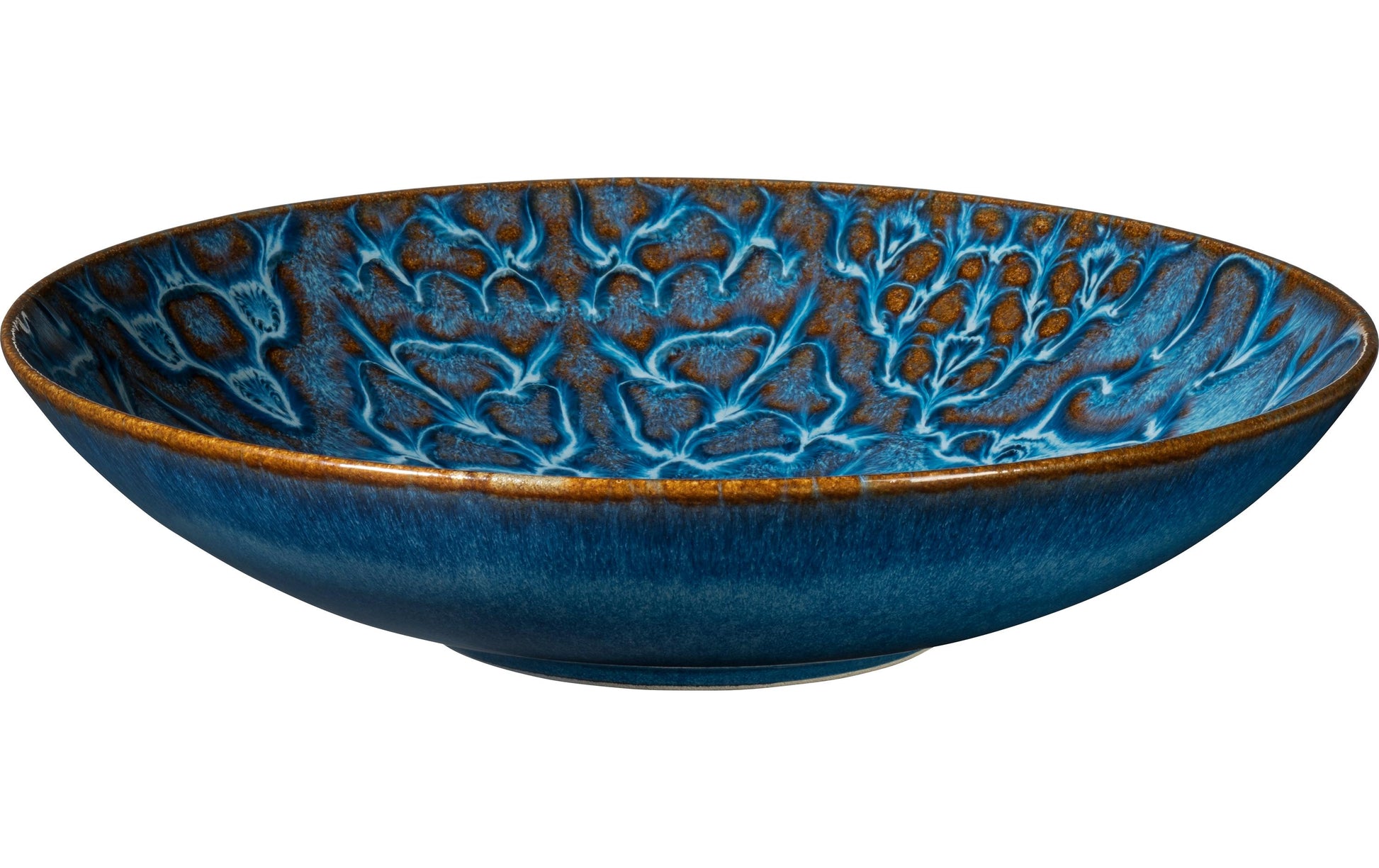 Mäser Speiseteller – 4er Set, Ø 22 cm, Keramik, Blau, spülmaschinenfest, mikrowellengeeignet