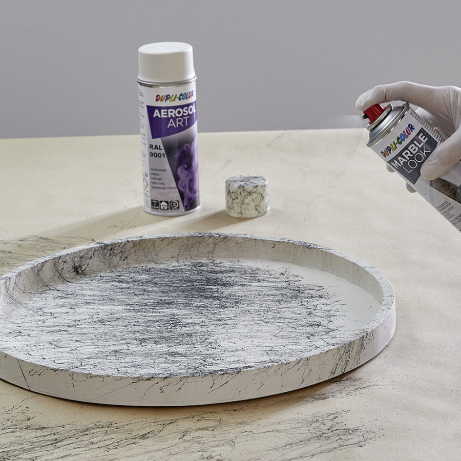 Dupli-Color Marble Look Farbspray Marmor-Effekt – Gold, glänzend – 400 ml – für Stein, Metall, Glas