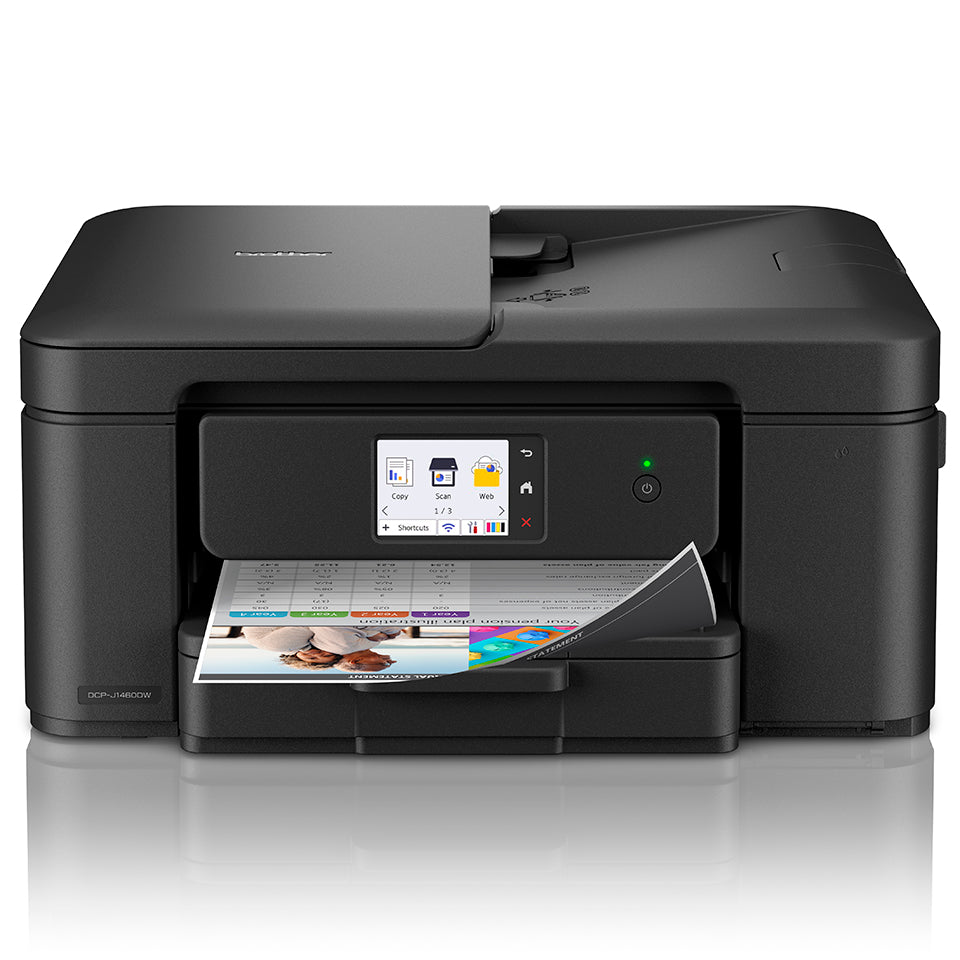Brother DCP-J1460DW – Farbiges Tintenstrahl-MFP A4, 3-in-1 – USB/WLAN – Duplex, ADF – 16 ppm S/W
