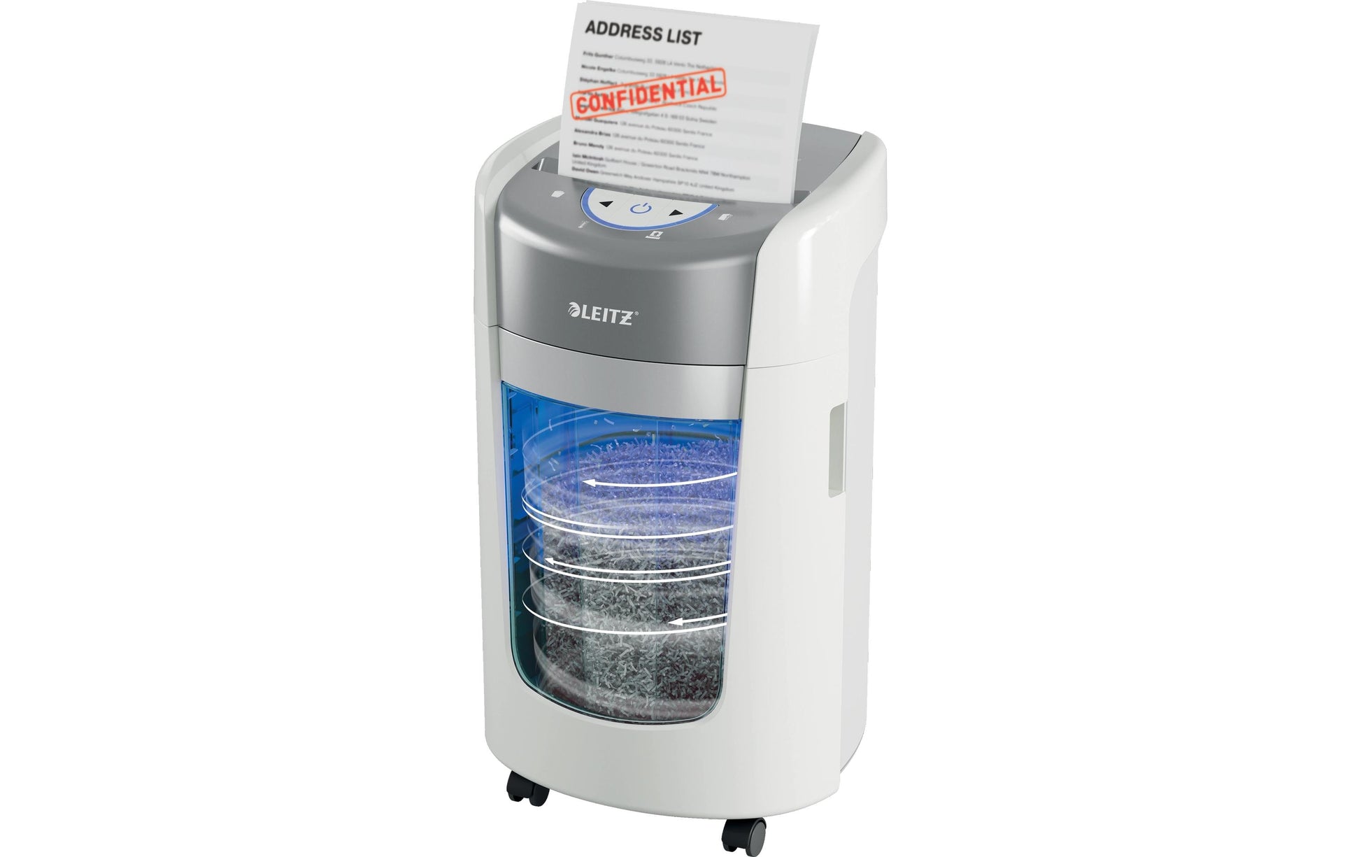 Leitz OptiMax 225 Aktenvernichter – Mikroschnitt, P-5, 2 × 15 mm, 6 Blatt, 15 l