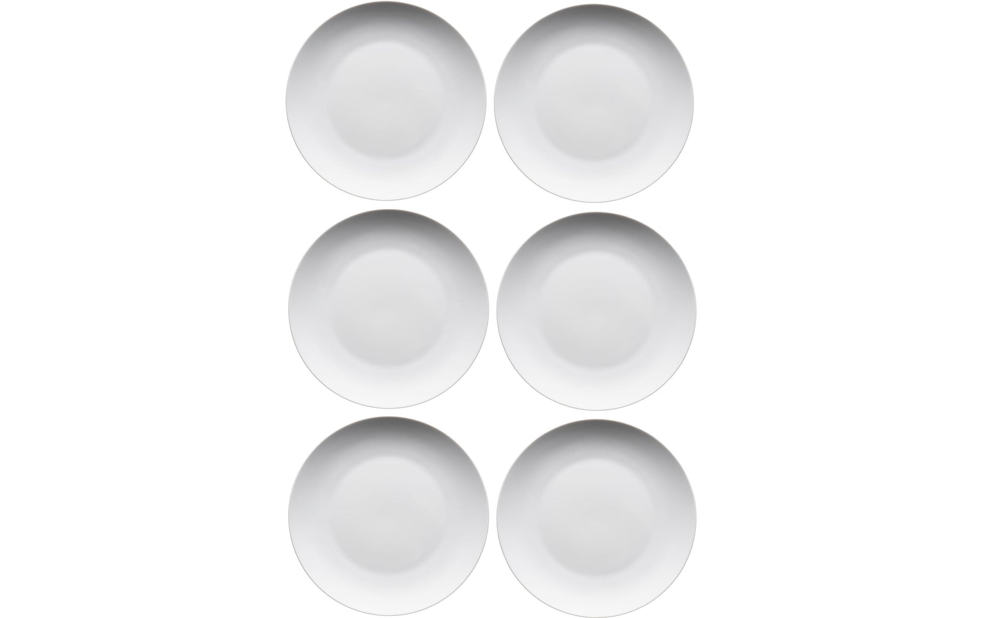 Mäser Speiseteller – Ø 24 cm, Porzellan, Weiss, spülmaschinenfest, mikrowellengeeignet