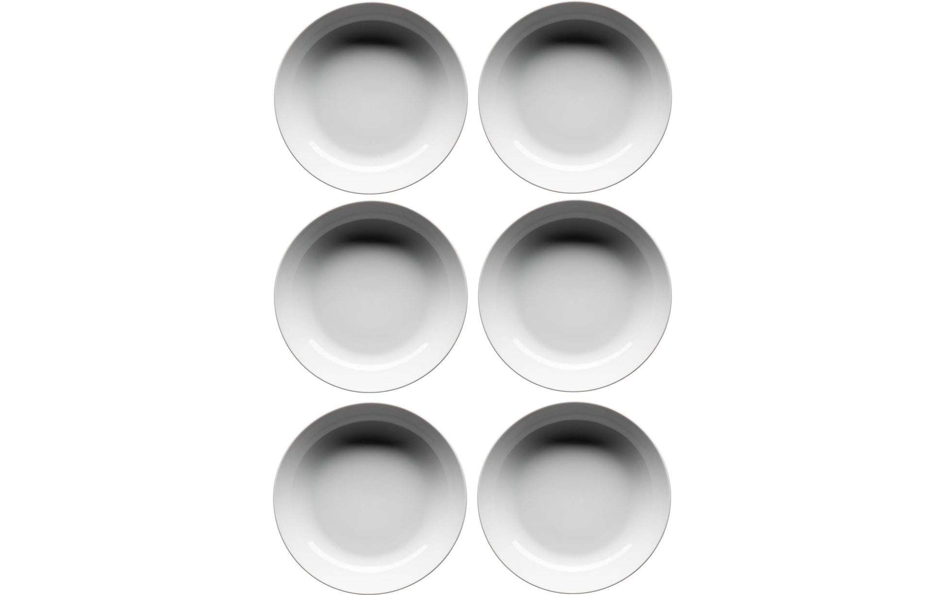 Mäser Suppen- & Pastateller Barca – 6er Set, Ø 20,5 cm, Porzellan, spülmaschinenfest, mikrowellengeeignet