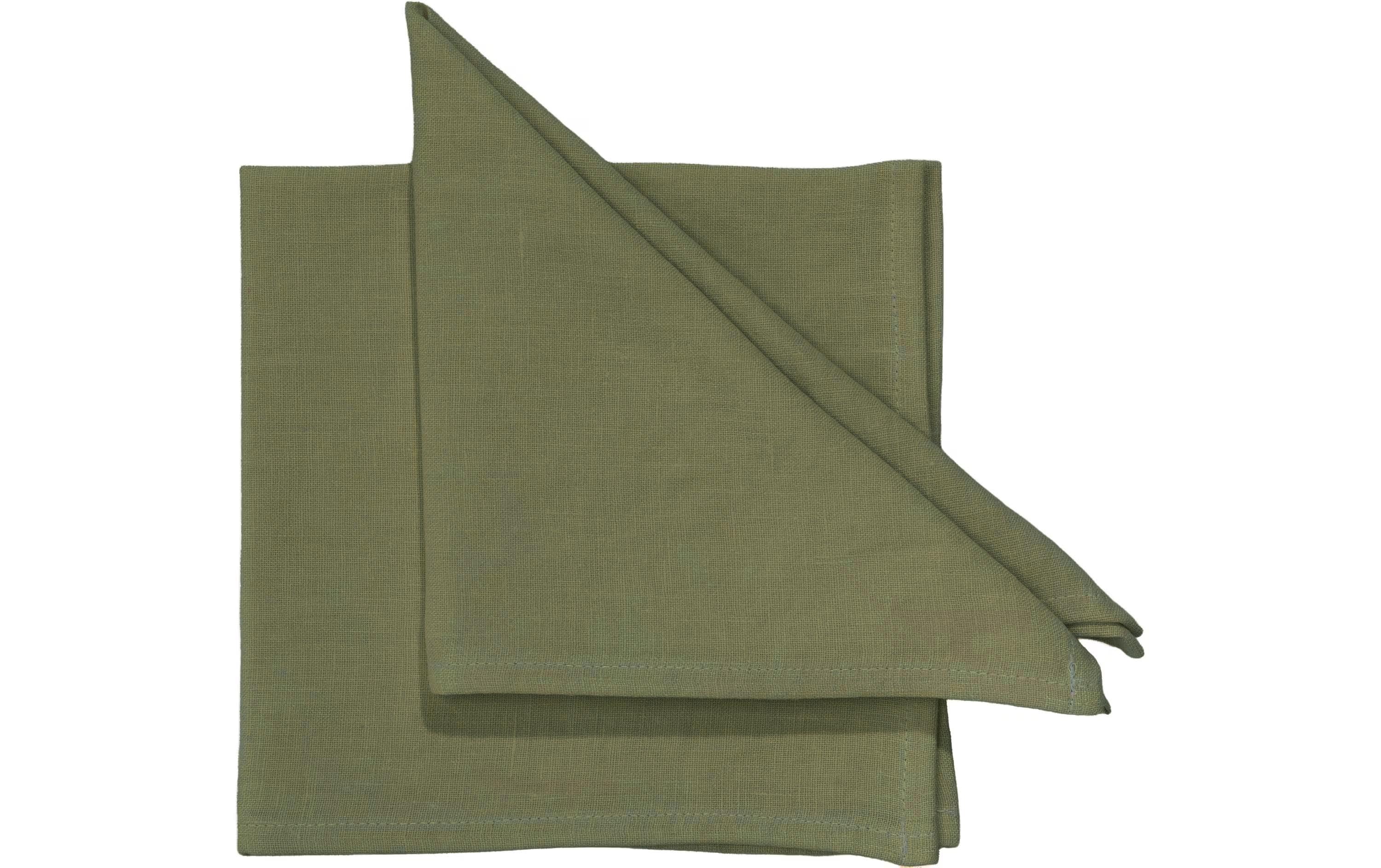 Pichler Stoffserviette LARS Moos – 40 × 40 cm, 6er-Set