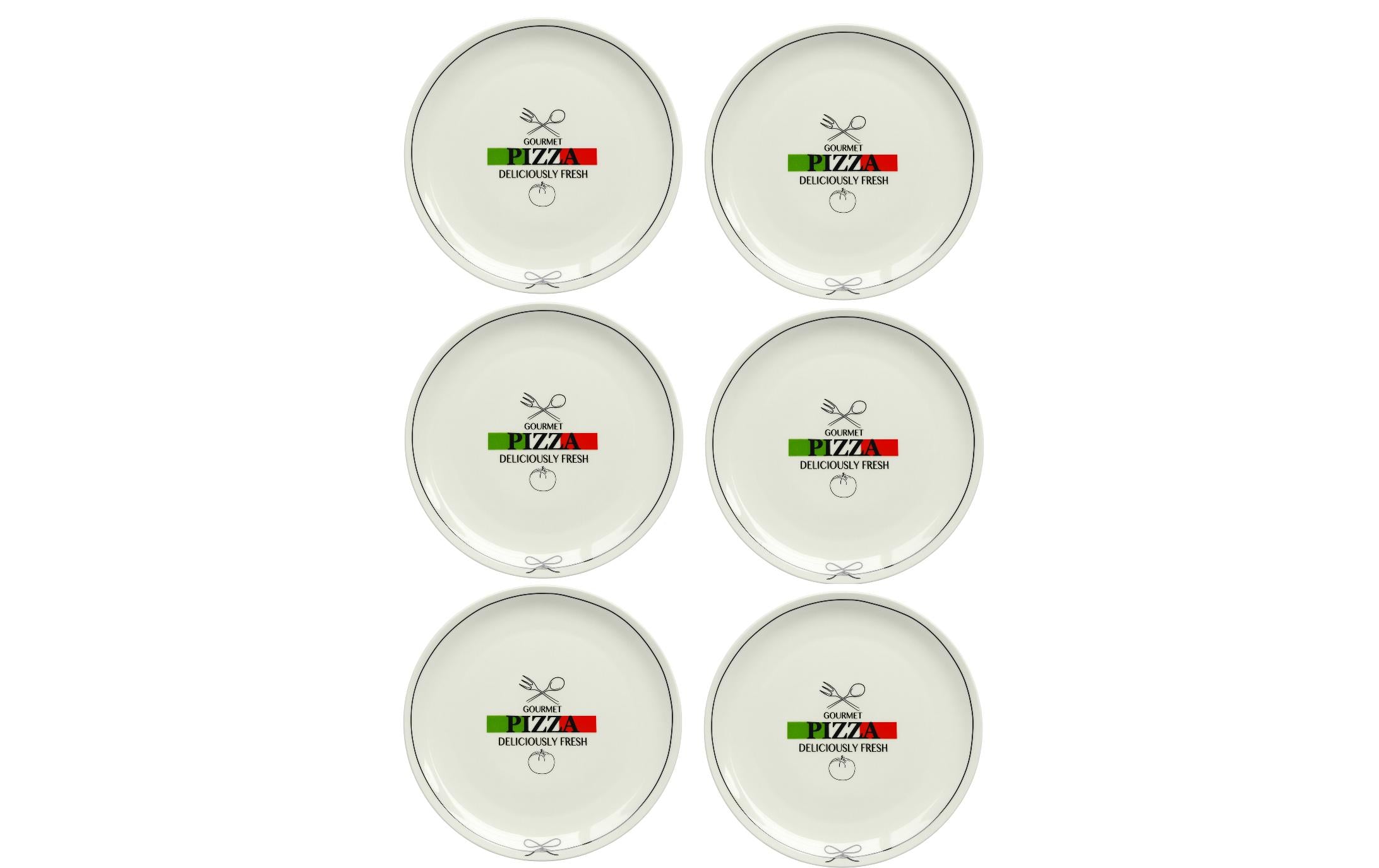 Mäser Pizzateller – Ø 30 cm, Porzellan, Weiss, spülmaschinenfest, ofenfest