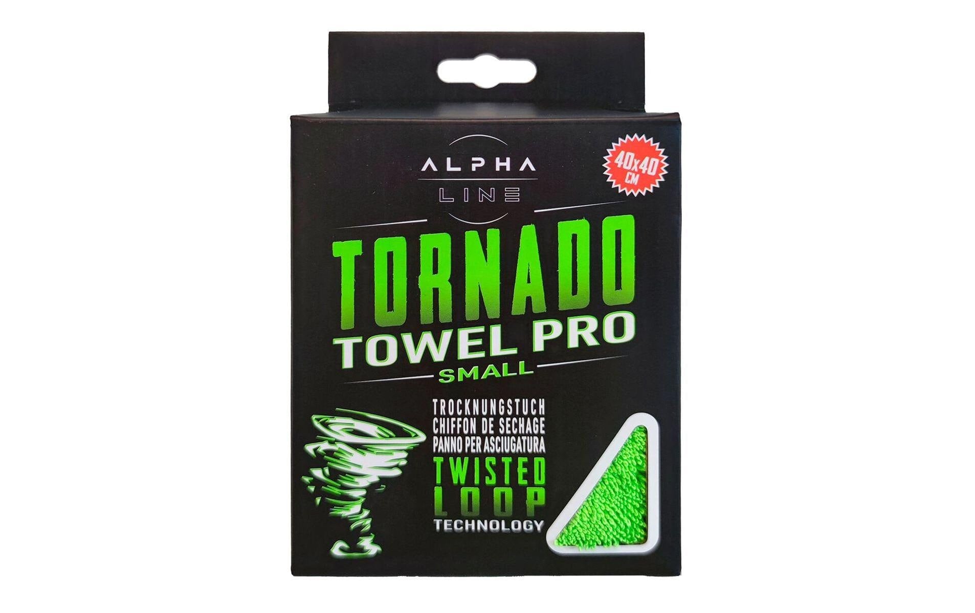Alpha line Mikrofasertuch Tornado Towel Pro Small – Schwarz