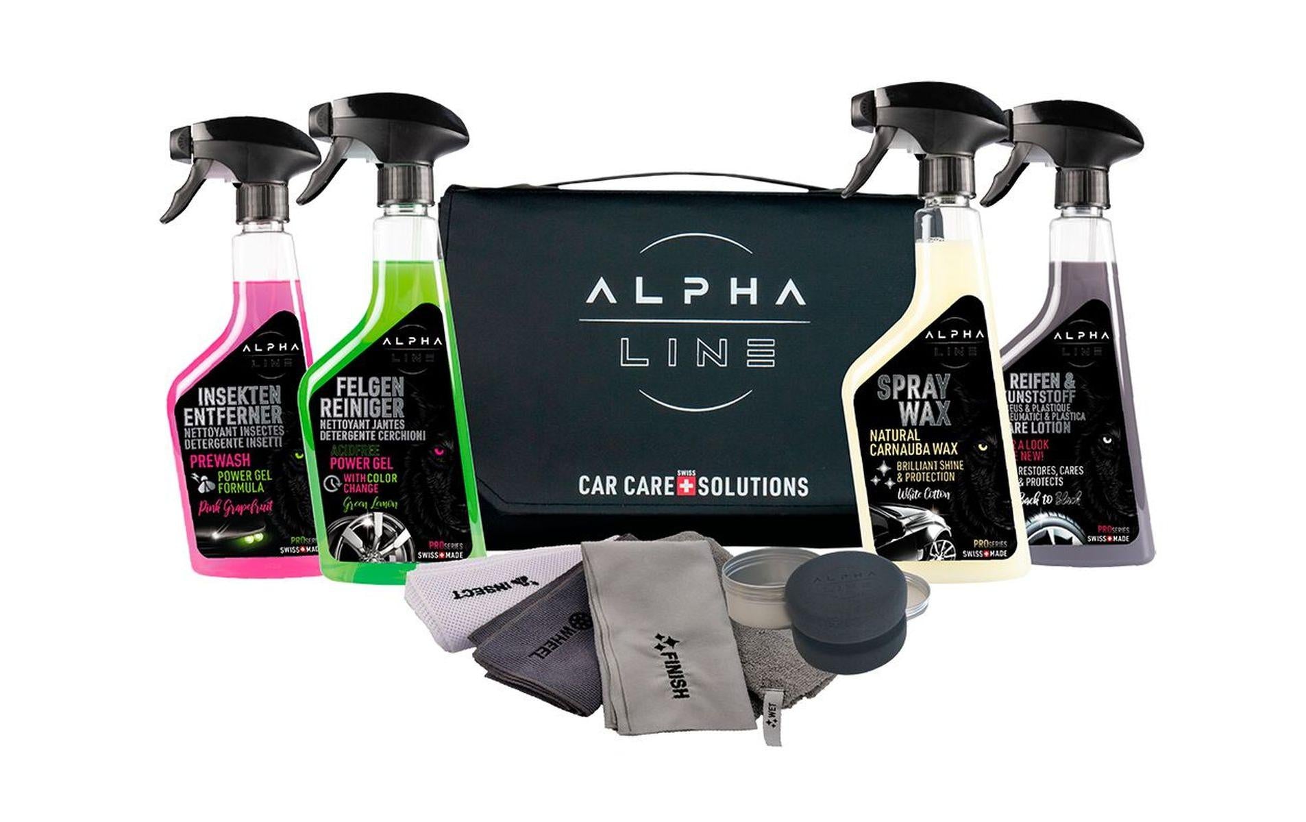 Alpha line Autopflege-Set – für Auto