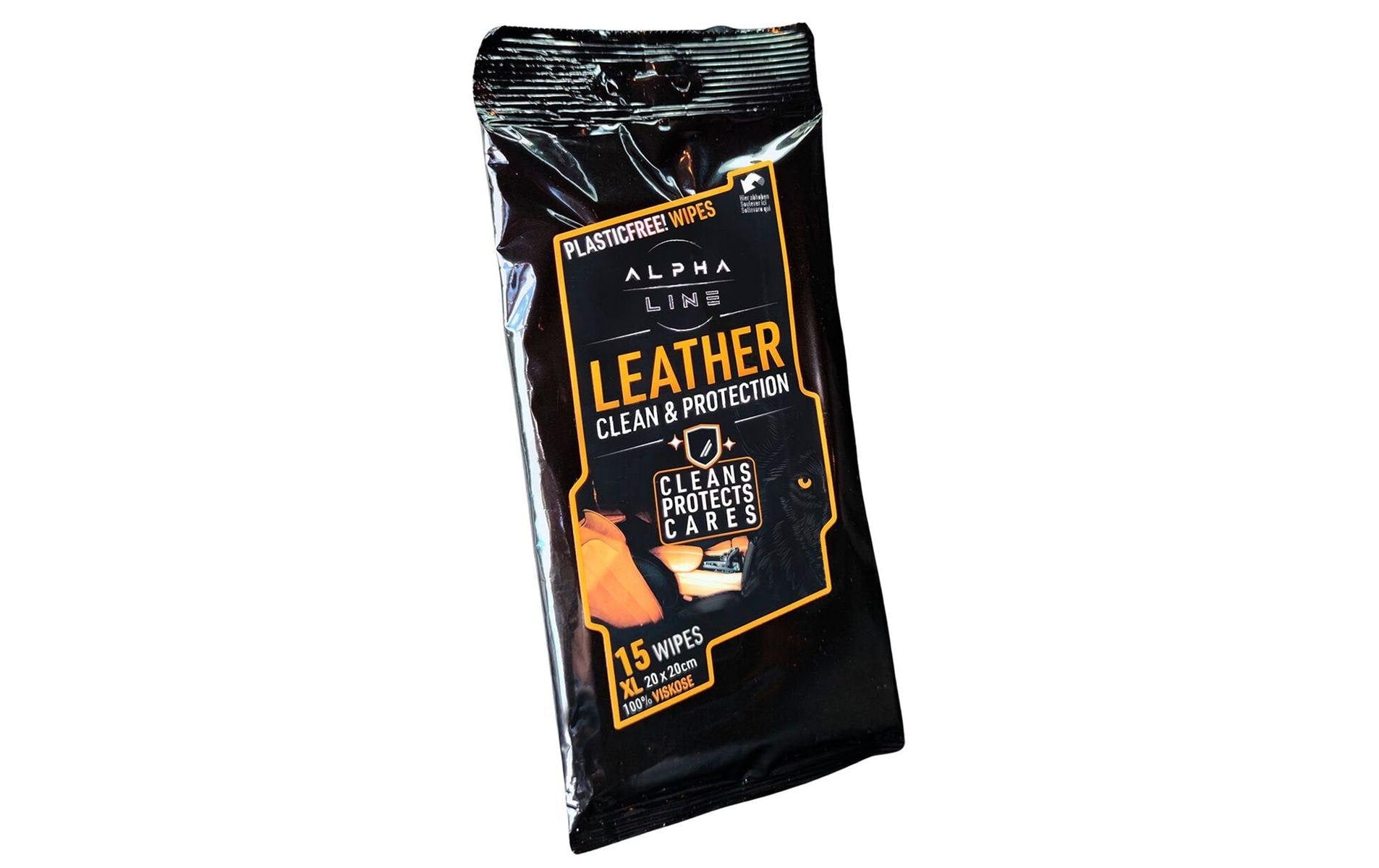 Alpha Line Lederreinigungstücher – für Leder – 15 Stk.