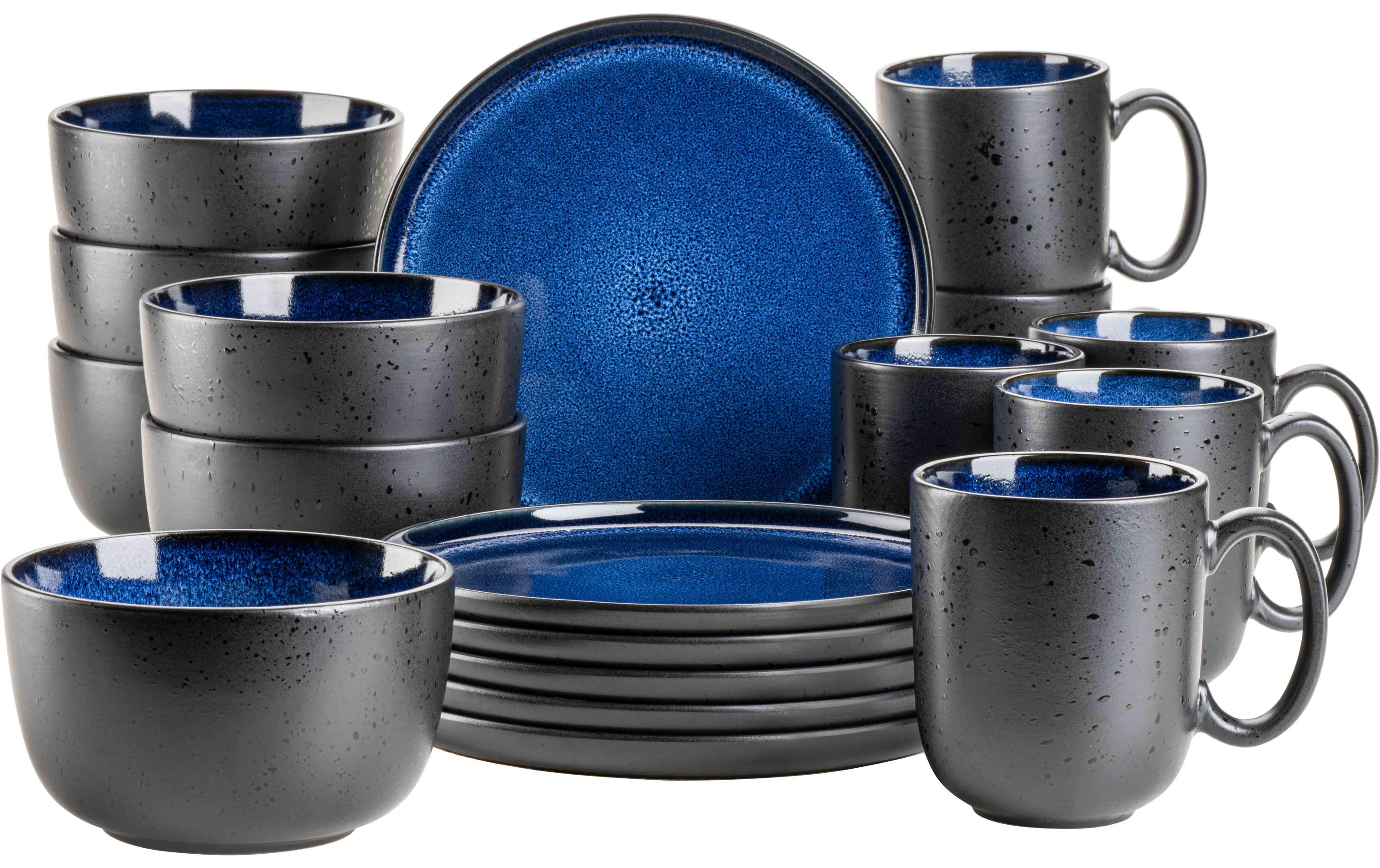 Mäser Niara Frühstücks- & Dessertteller – 18-teiliges Set, Keramik, spülmaschinenfest, mikrowellengeeignet