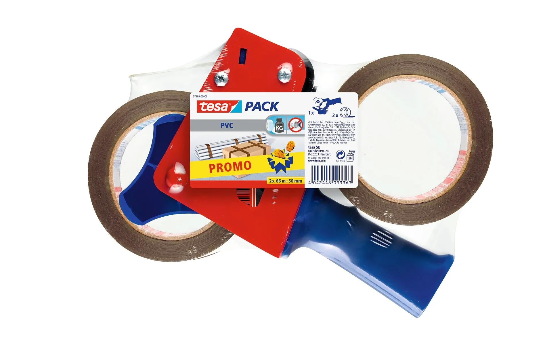TESA Verpackungsklebeband, Braun, Extra stark – 50 mm × 66 m