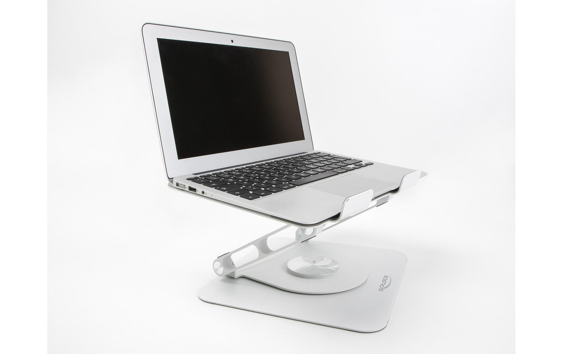 DeLOCK Laptop-Ständer – bis 15,6", 360° drehbar, höhenverstellbar – Hellgrau