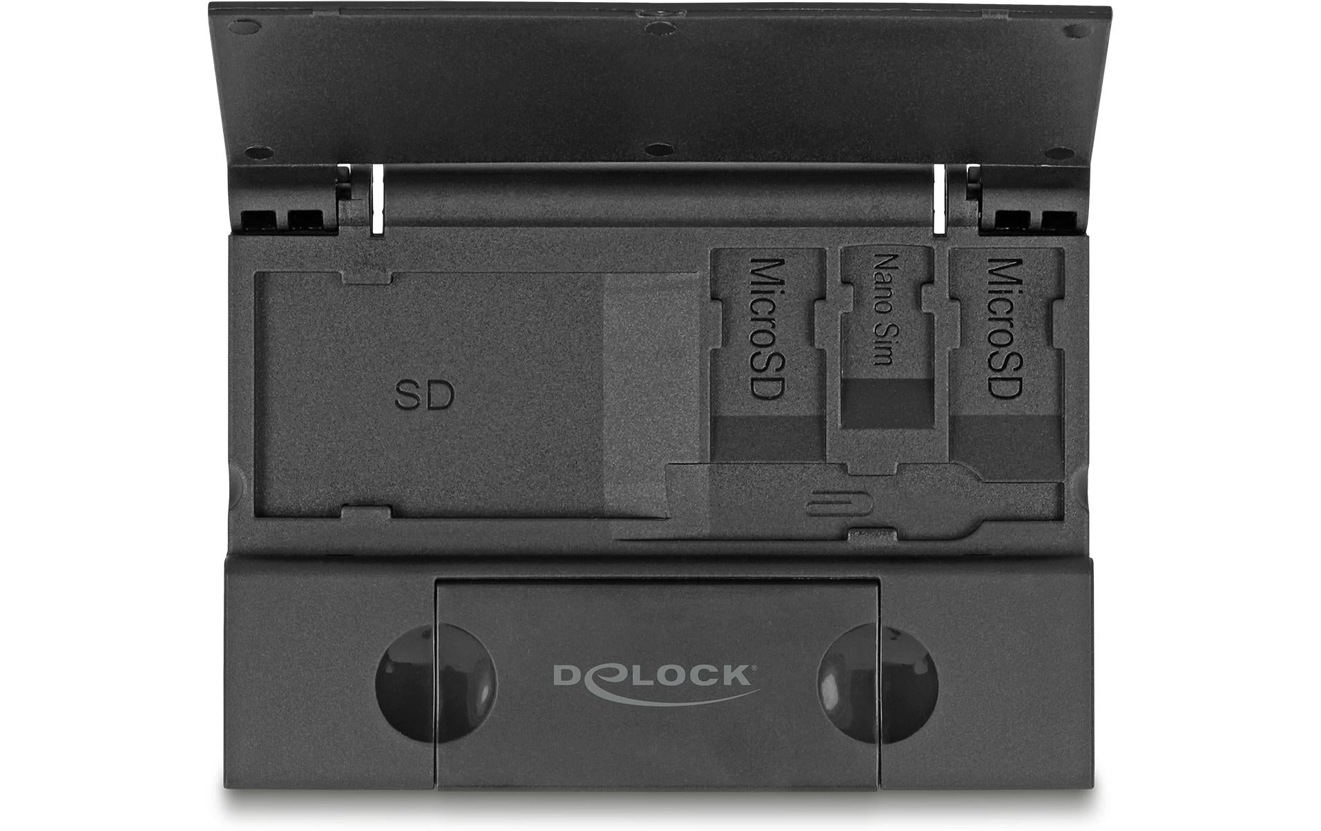DeLOCK USB-Kartenleser USB-C/USB-A – SD/microSD – USB 3.2 Gen 1 (5 Gbit/s) – für Windows und mehr