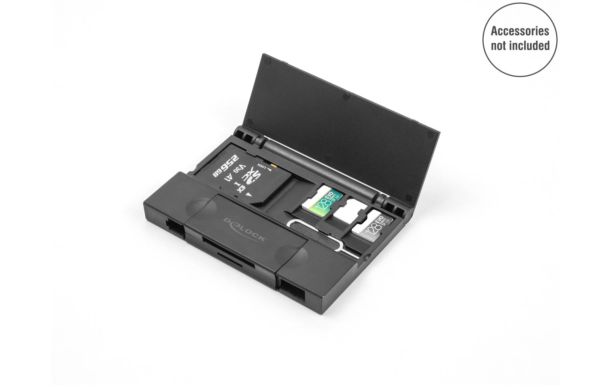 DeLOCK USB-Kartenleser USB-C/USB-A – SD/microSD – USB 3.2 Gen 1 (5 Gbit/s) – für Windows und mehr