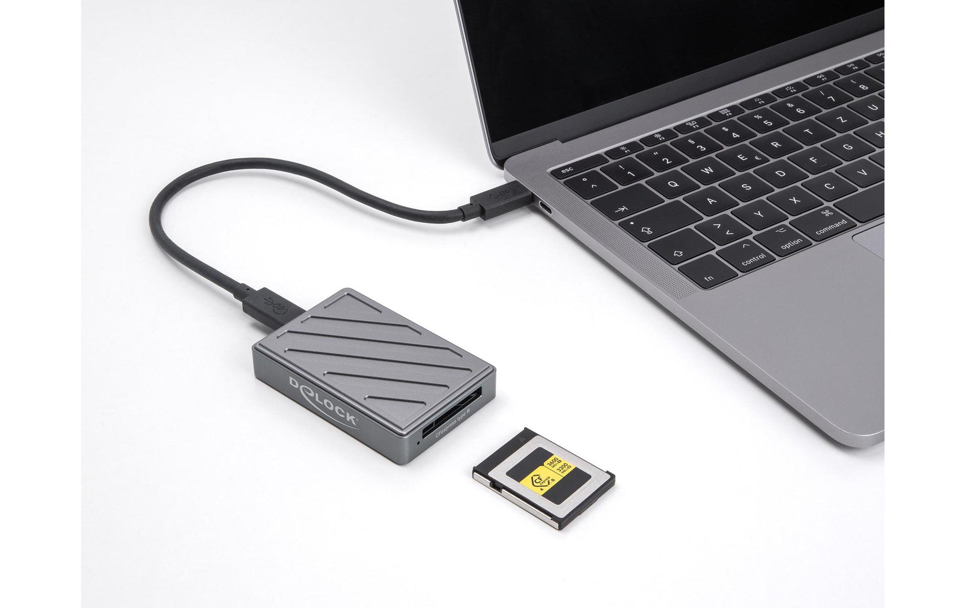 DeLOCK CFexpress Typ B Kartenleser – USB‑C (USB4) 40 Gbit/s