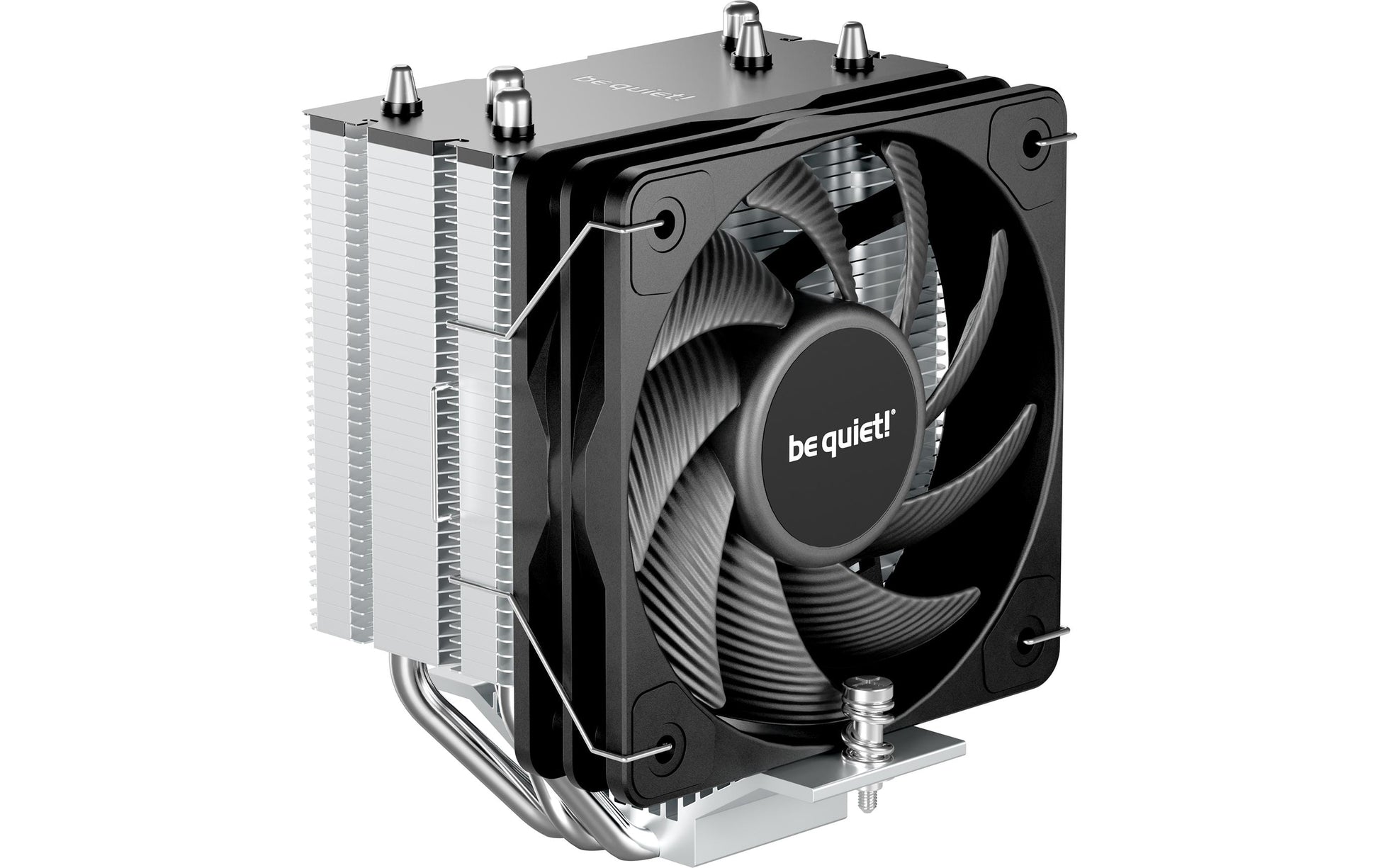 be quiet! be quiet – CPU-Kühler – Pure Rock Slim 3 – 10 cm Lüfter, 1700 U/min, TDP 130 W, für LGA1851/LGA1700/AM4 usw.