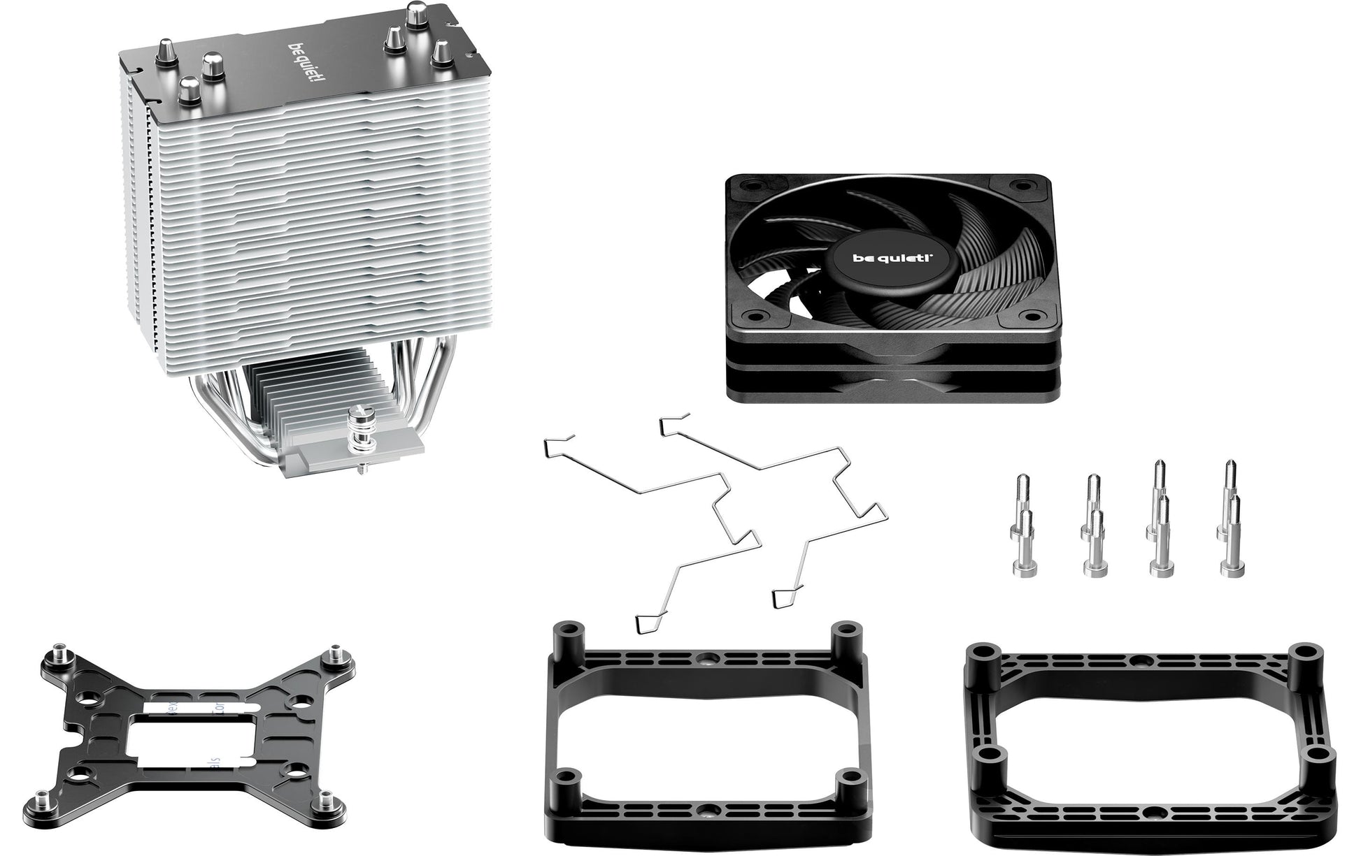 be quiet! be quiet – CPU-Kühler – Pure Rock Slim 3 – 10 cm Lüfter, 1700 U/min, TDP 130 W, für LGA1851/LGA1700/AM4 usw.