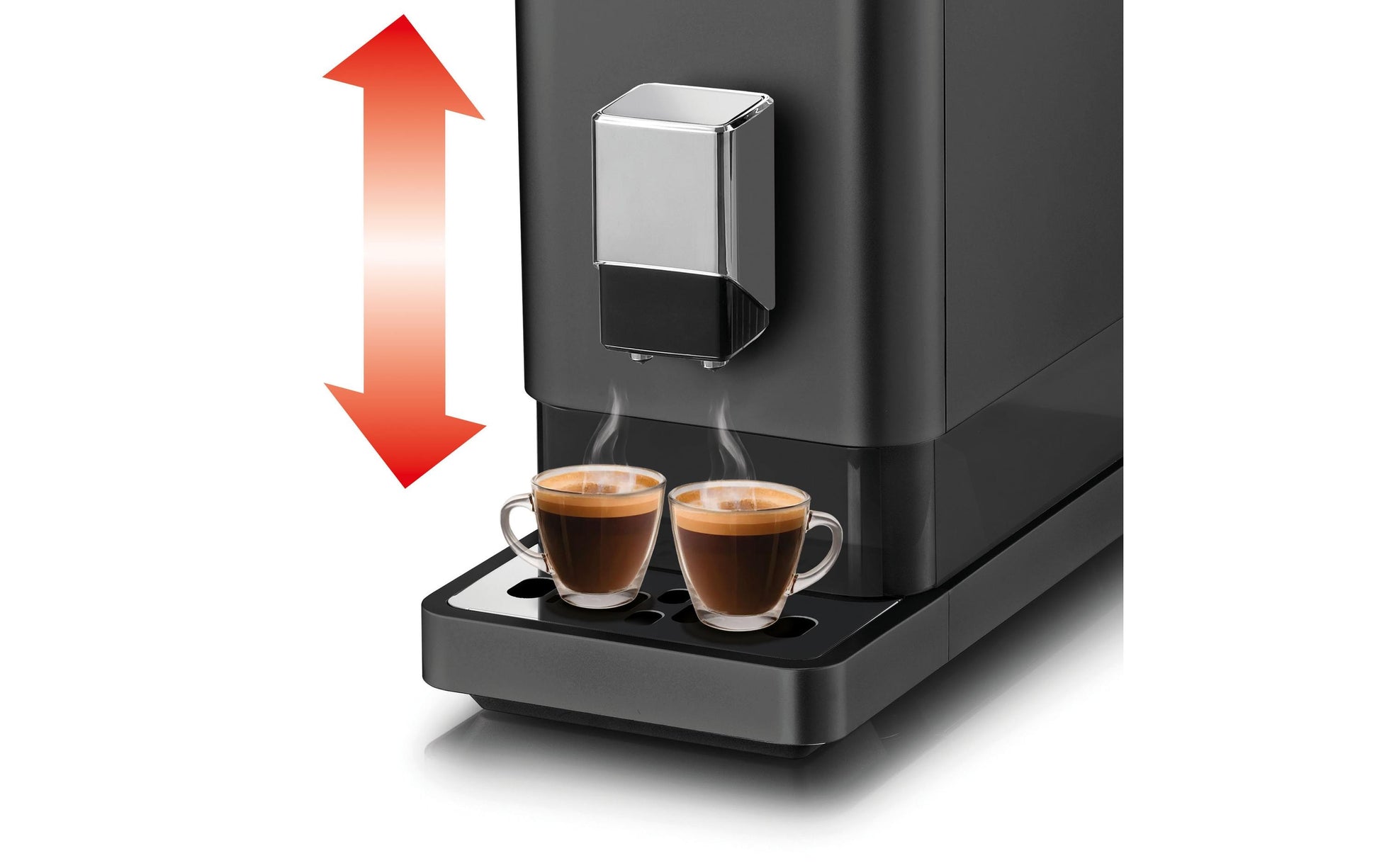 Koenig Finessa Doppio Kaffeevollautomat – 19 bar, 1,2 l, 150 g, Anthrazit