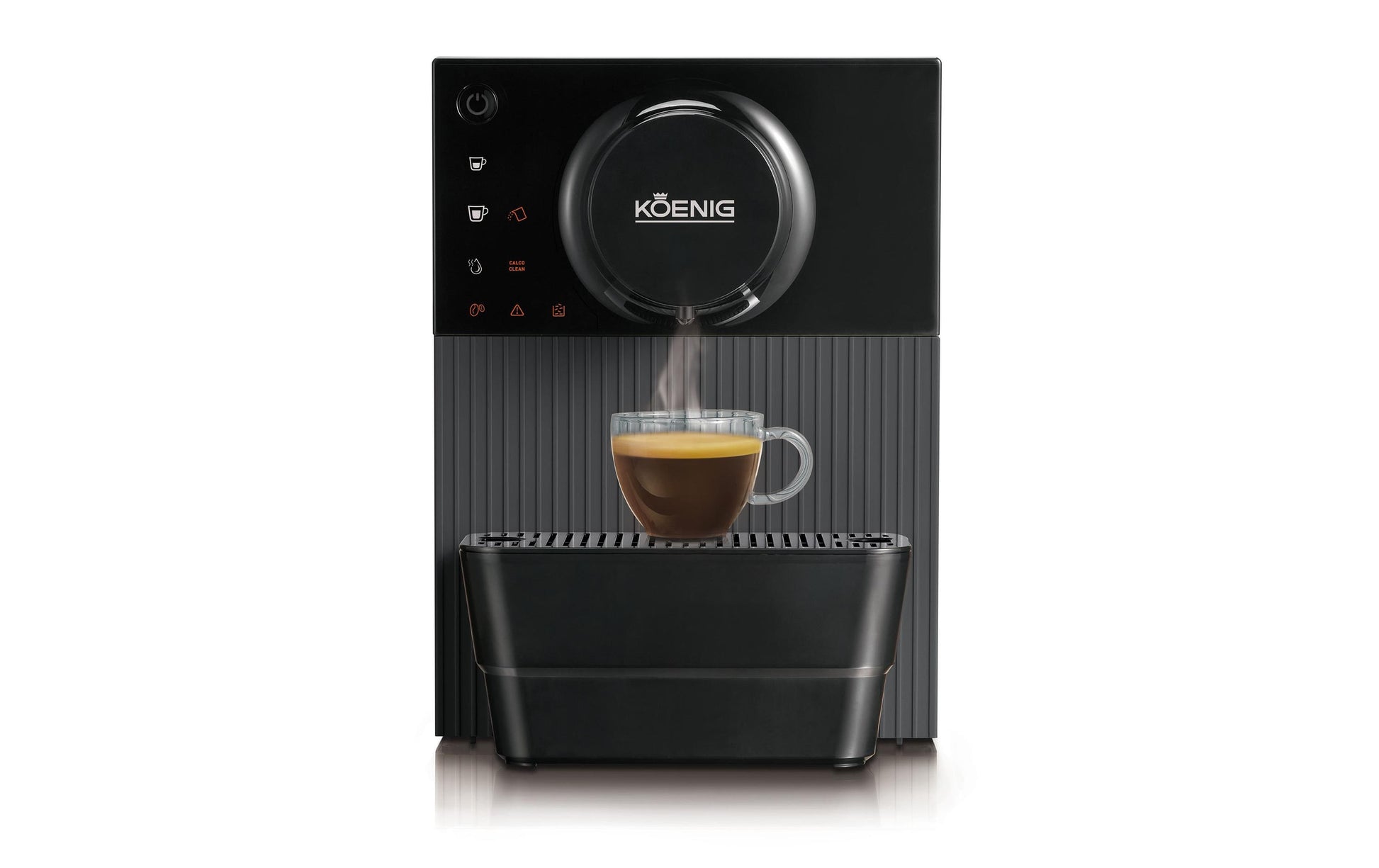 Koenig Finessa Nano Kaffeevollautomat – 19 bar, 1 l, 100 g, Dunkelgrau