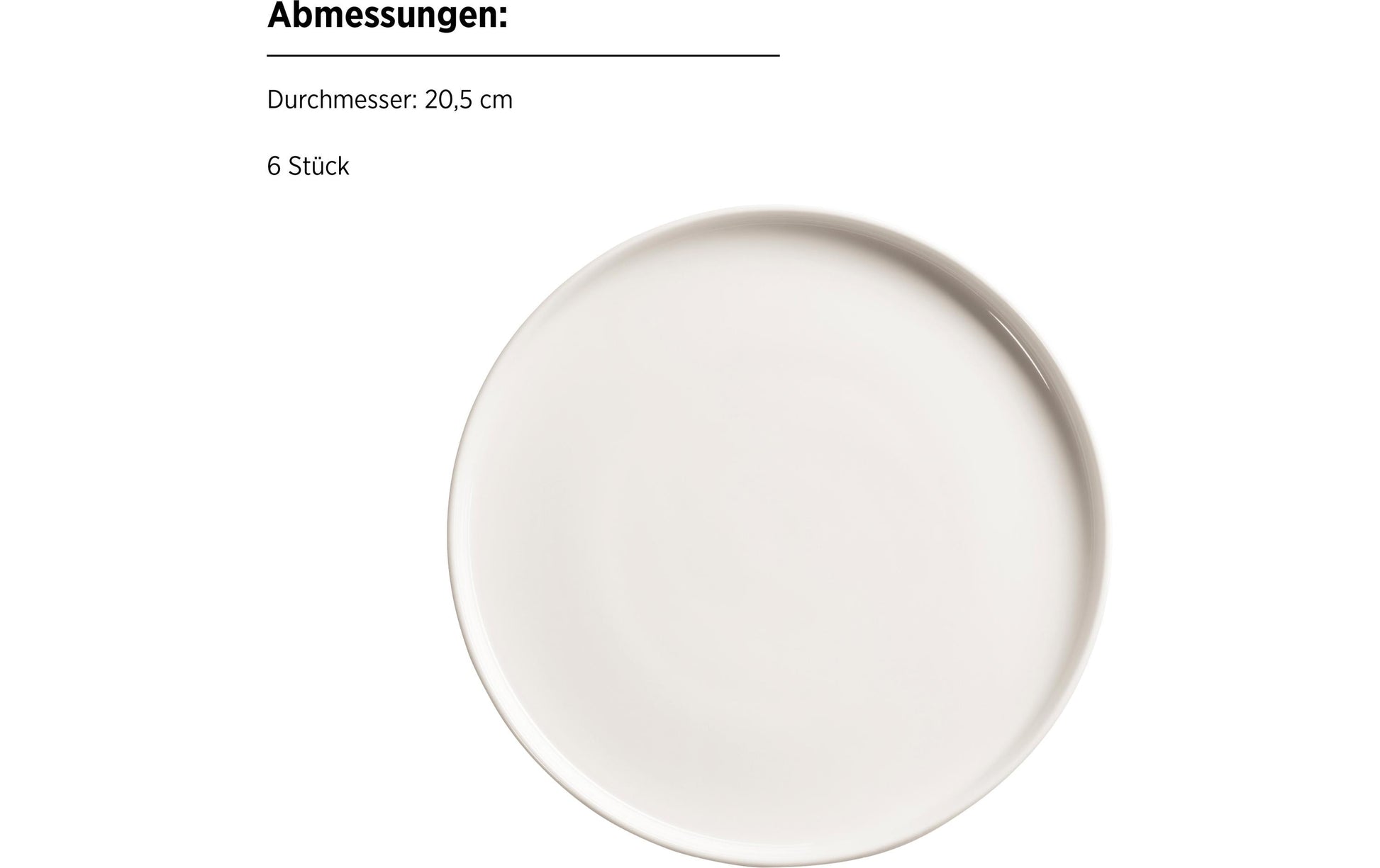 Mäser Frühstücks- & Dessertteller SITA – 18-teiliges Set, Porzellan, spülmaschinenfest, mikrowellengeeignet