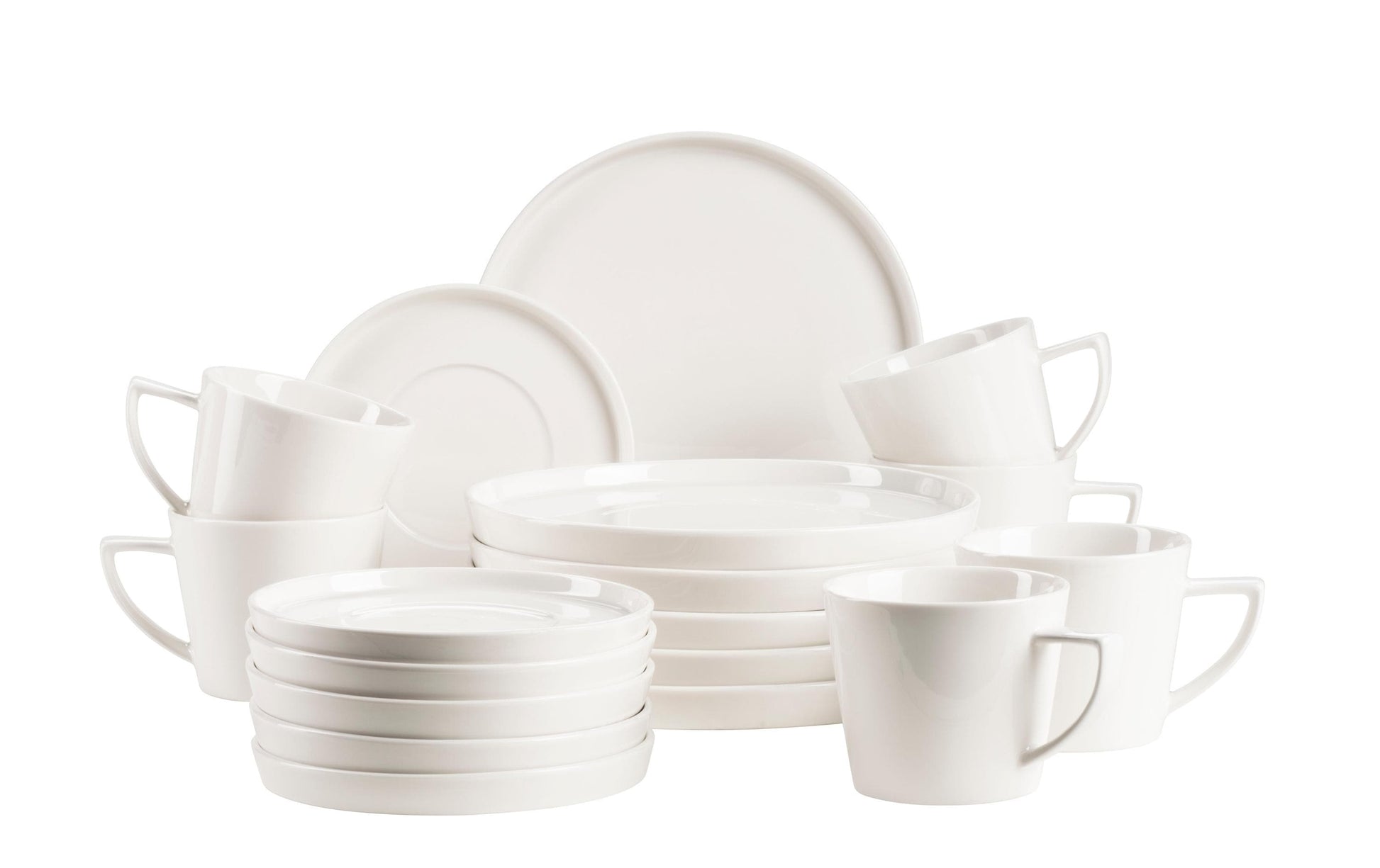 Mäser Frühstücks- & Dessertteller SITA – 18-teiliges Set, Porzellan, spülmaschinenfest, mikrowellengeeignet
