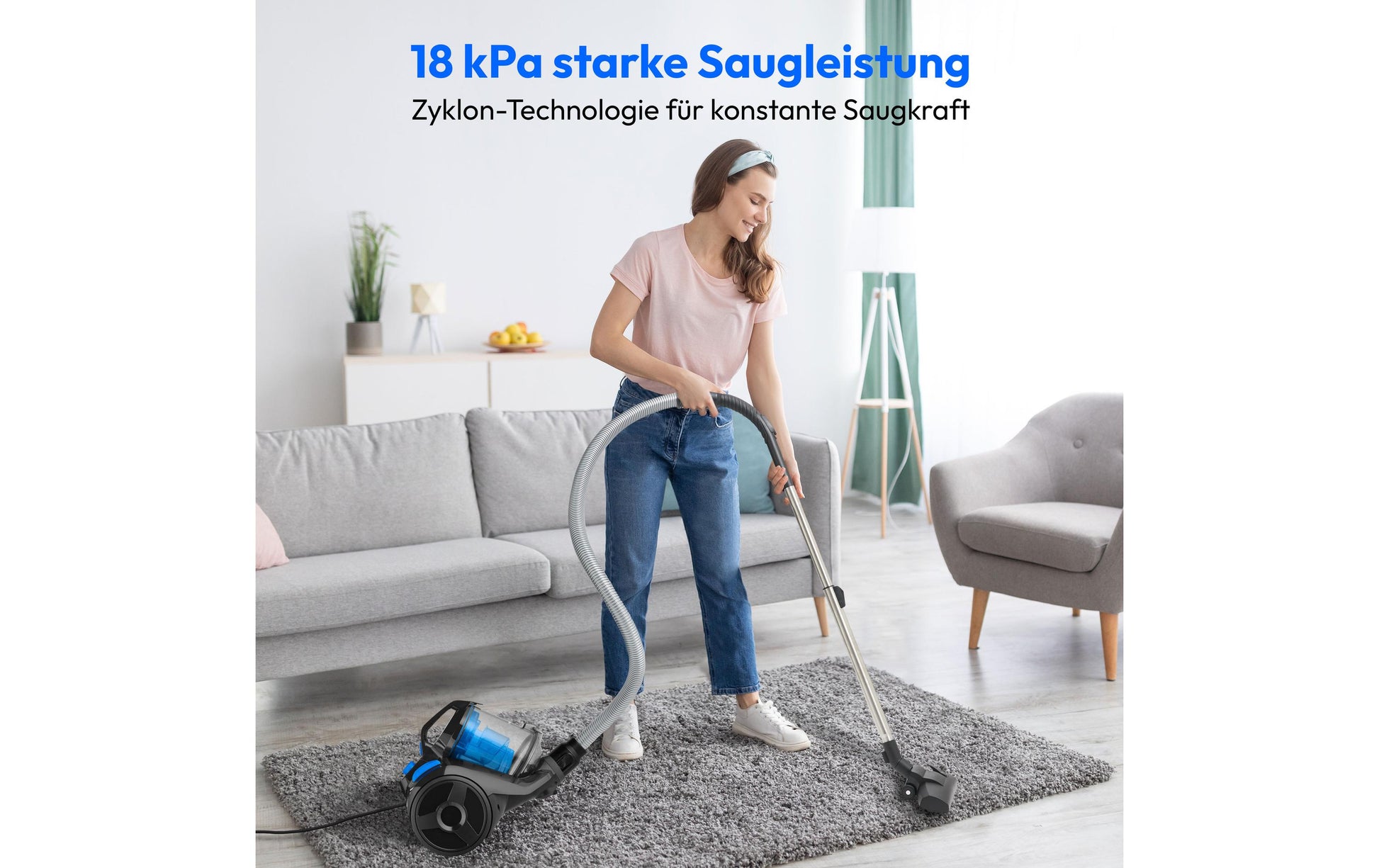 MEDION Staubsauger MD 12078 – 800 W, 2 l, Netzbetrieb, Kabel 7 m