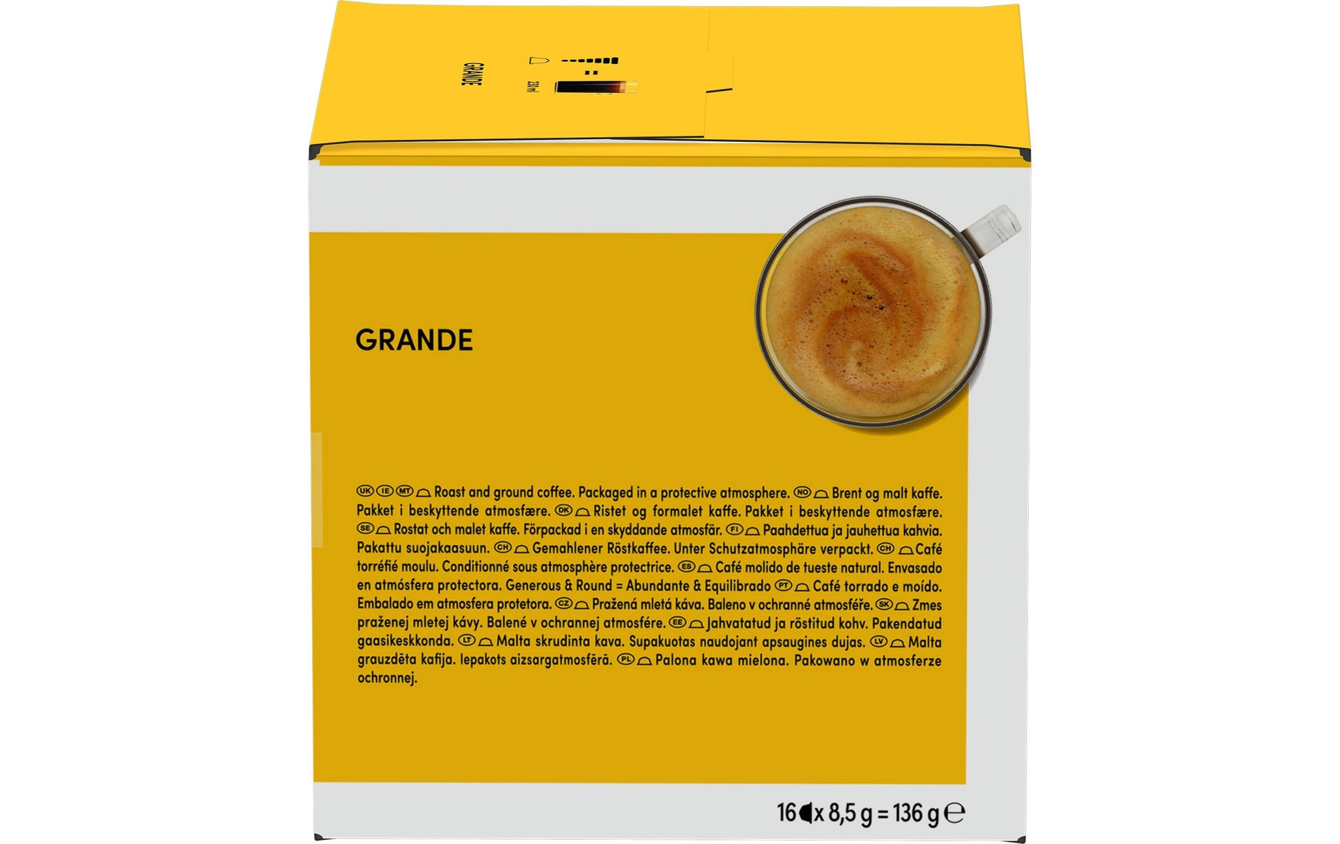 Nescafé Grande – Kapseln für Dolce Gusto – Espresso, 16 Kapseln