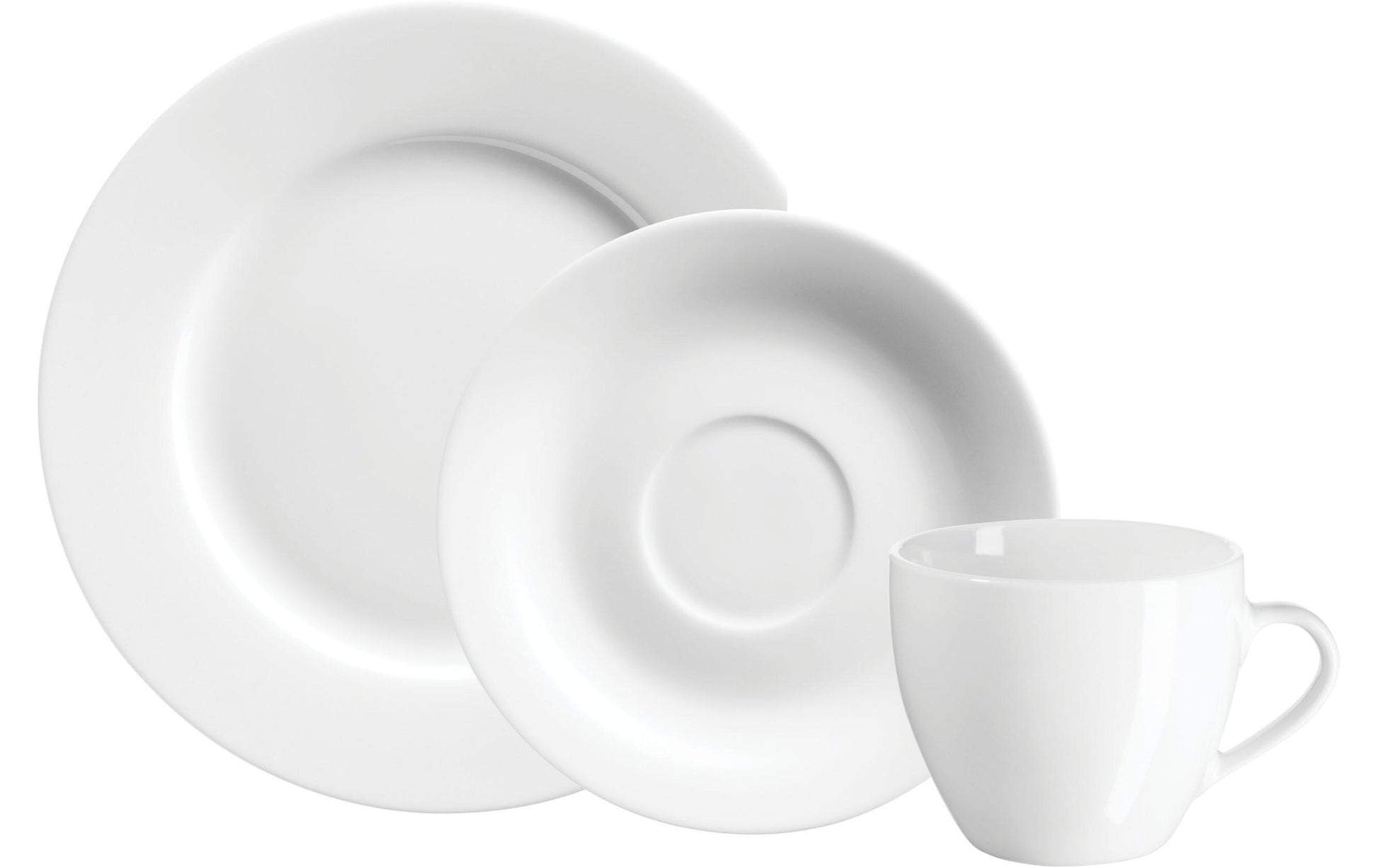Mäser Frühstücks- & Dessertteller Professional Dining – 18-teiliges Set, Porzellan, spülmaschinenfest