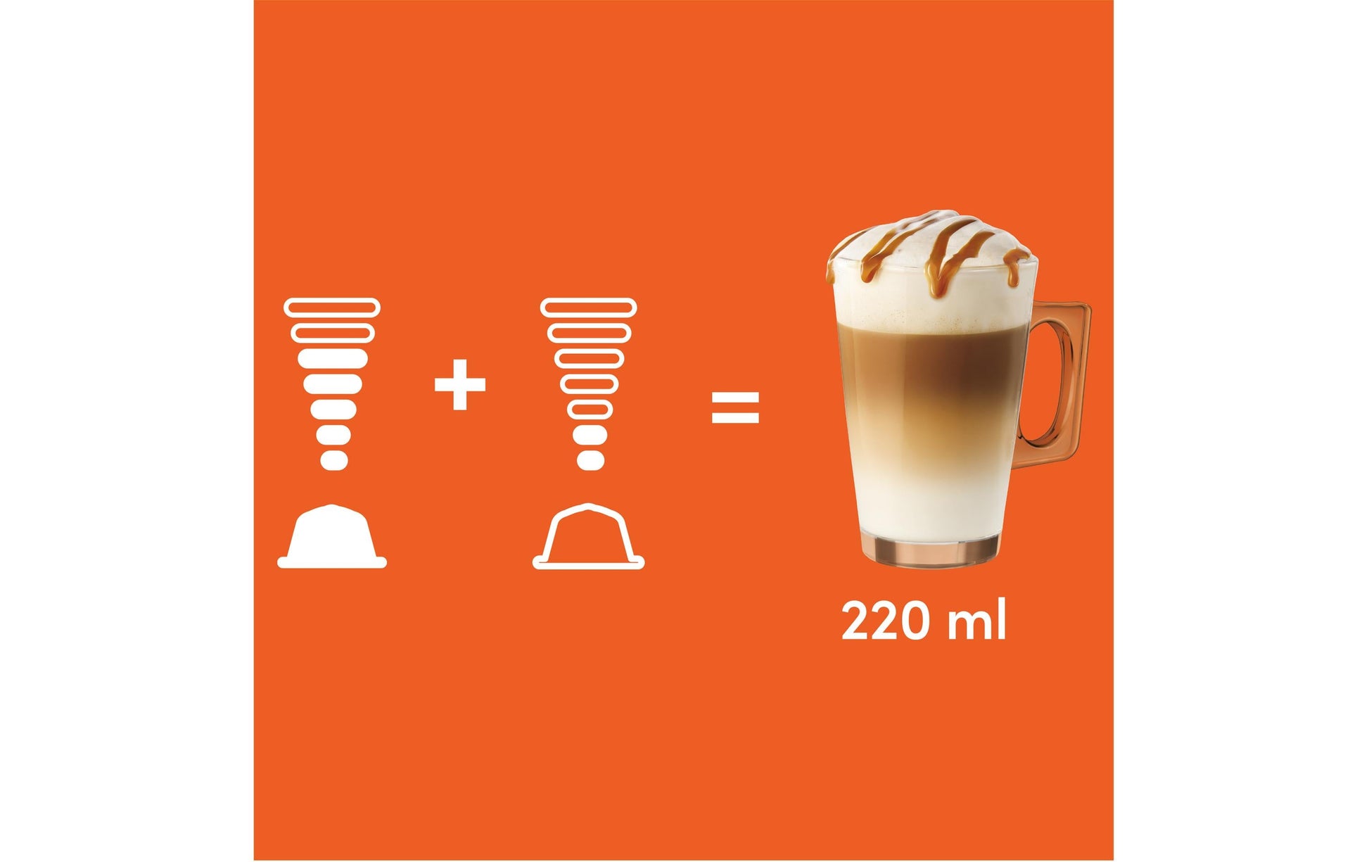 Nescafé Latte Macchiato Caramel – Kapseln für Dolce Gusto – 8 Kapseln
