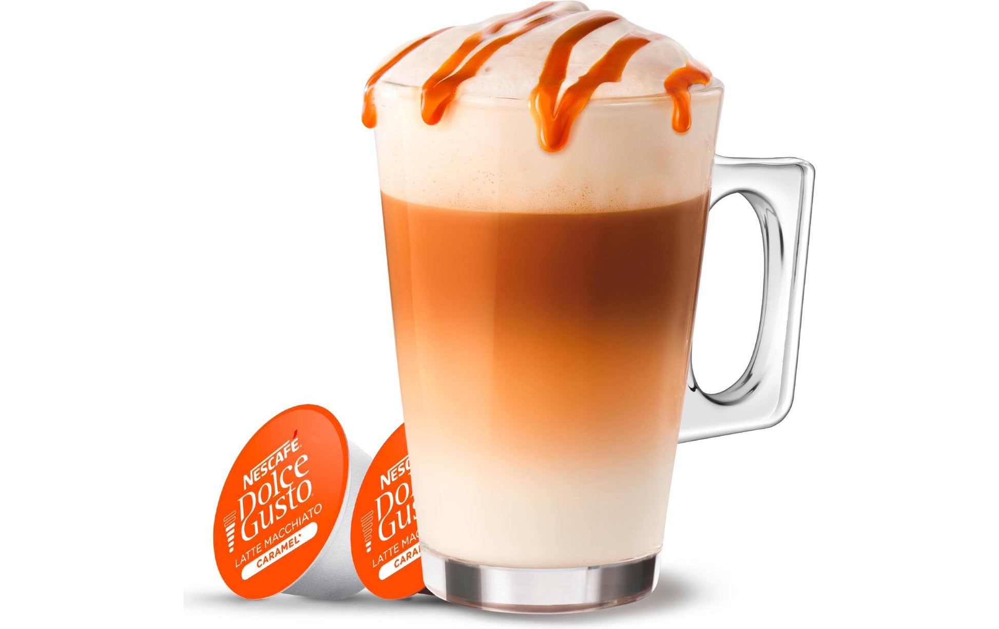 Nescafé Latte Macchiato Caramel – Kapseln für Dolce Gusto – 8 Kapseln